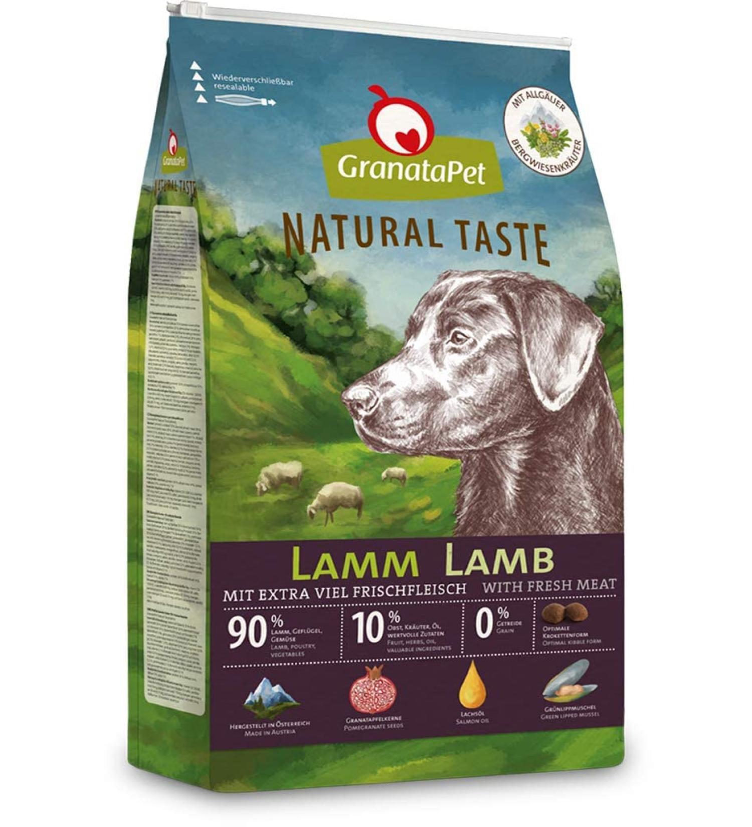 Granapet Natural Button Lamb 12 kg | Grain-Free Sugar-Free Adult Dog Food | Single Protein Dry Food for Dogs - Buy Online on GoSupps.com