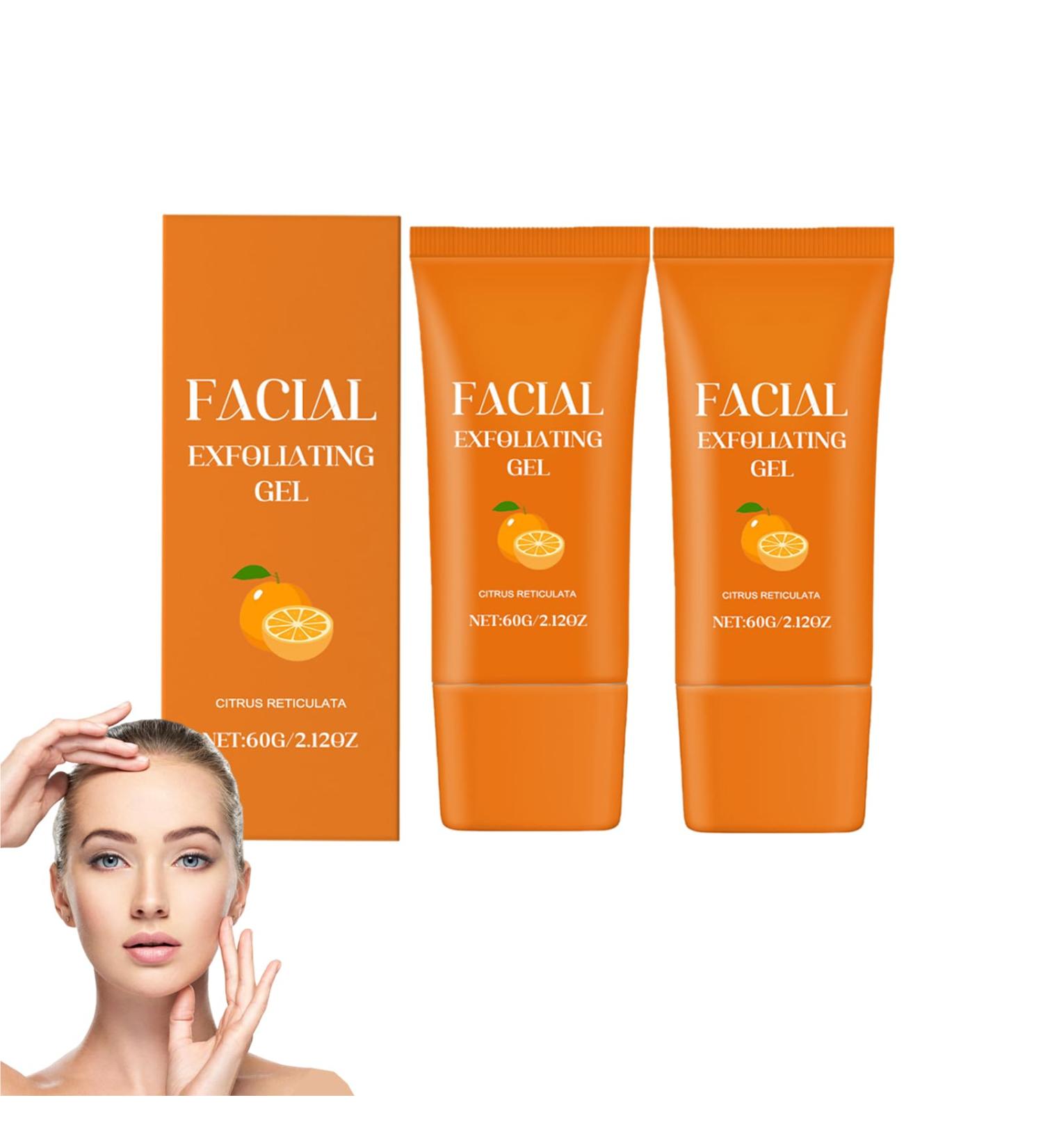  VKaoess Organic Vitamin C & Orange Enzyme Exfoliating Face & Body Gel Gentle Purifying Face Scrub with Brightening Effect Deep Cleansing Moisturizing Anti-Aging (1 PCS) - Buy Online on GoSupps.com