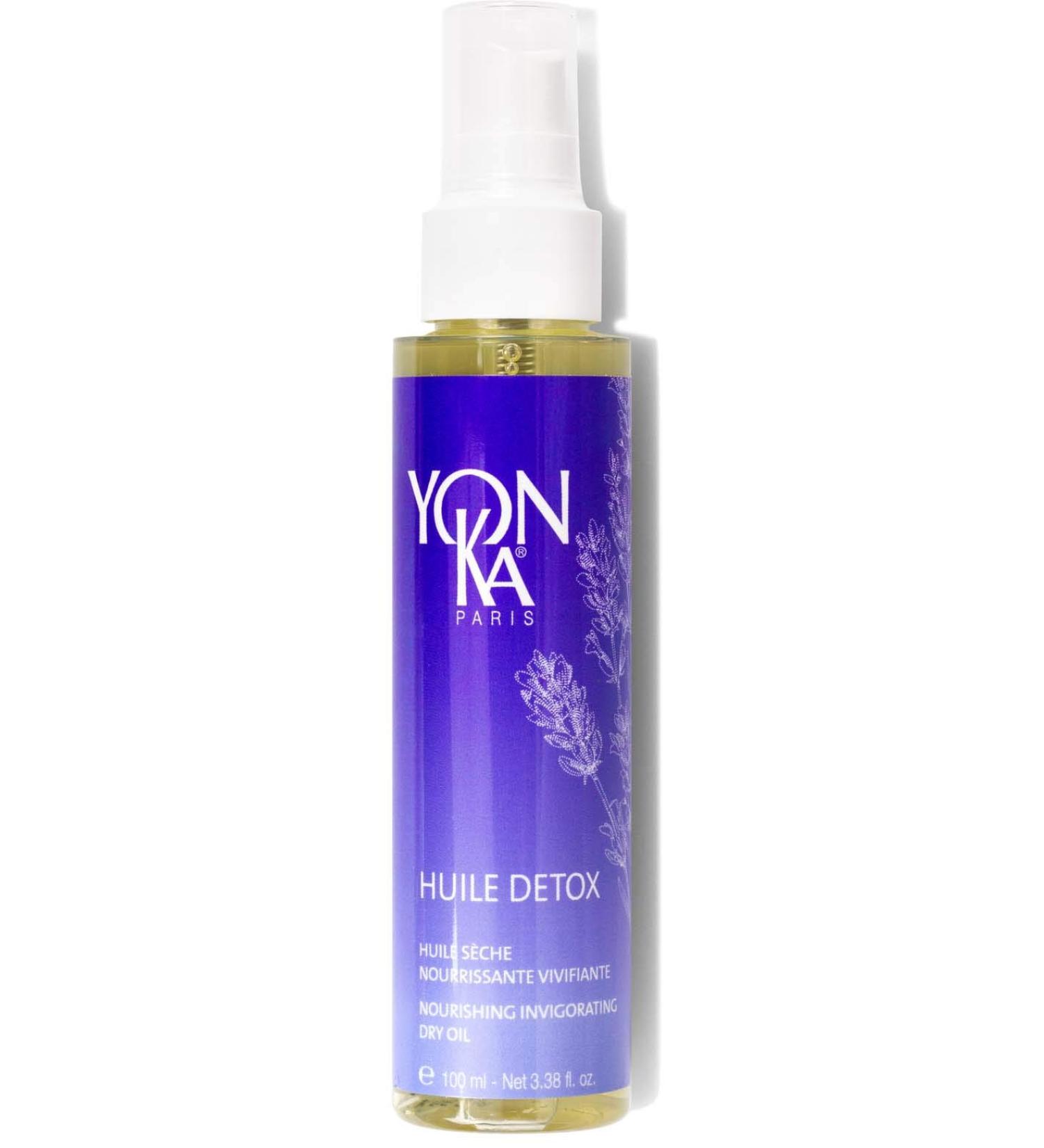 YON-KA - HUILE DETOX - Invigorating and Purifying Dry Oil Enriched With Resin From the Pistacia Lentiscus Tree Sunflower Sesame and Baobab (3.3 Ounces / 100 Milliliters)