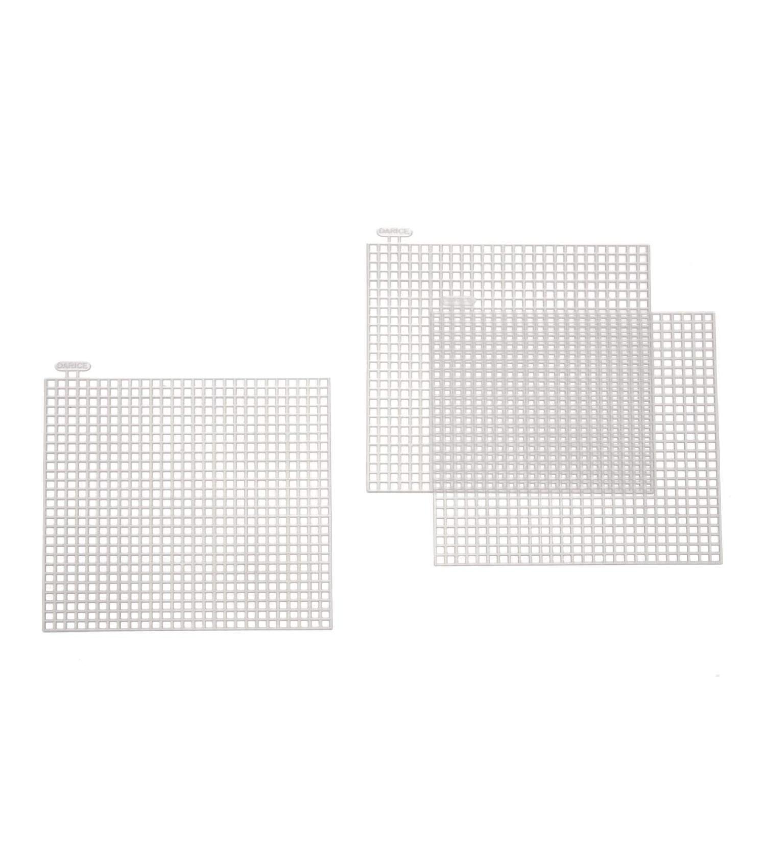 Darice 10-Piece 4x4-Inch Clear Square Plastic Canvas Shapes - Buy Online on GoSupps.com
