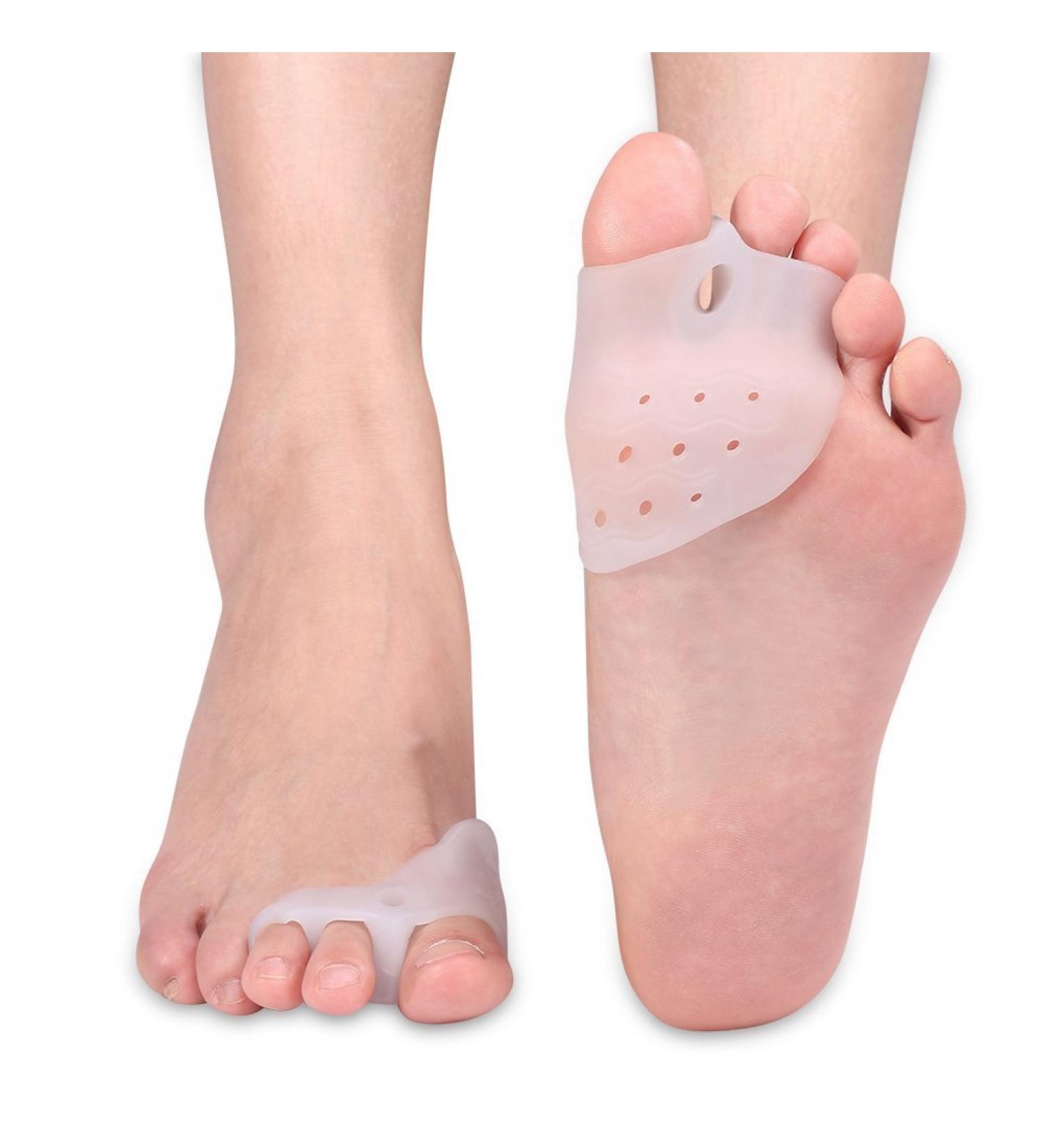 Silicone Gel Toe Separator for Men and Women - Hallux Valgus Corrector - Bunion Toe Straightener with Forefoot Support - Buy Online on GoSupps.com
