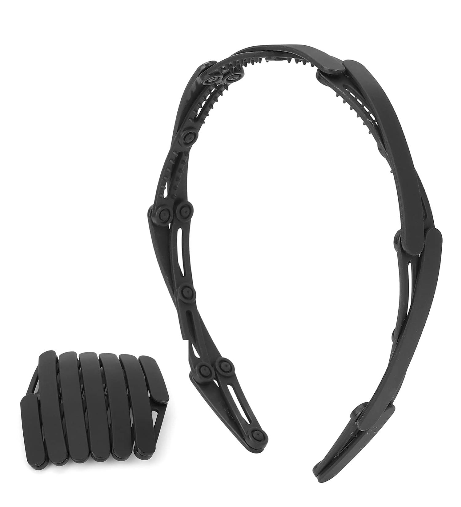 Foldable Headband Adjustable Headband Travel Headband Black Wave Hairband Headband Hair Accessories Headband(black) - Buy Online on GoSupps.com