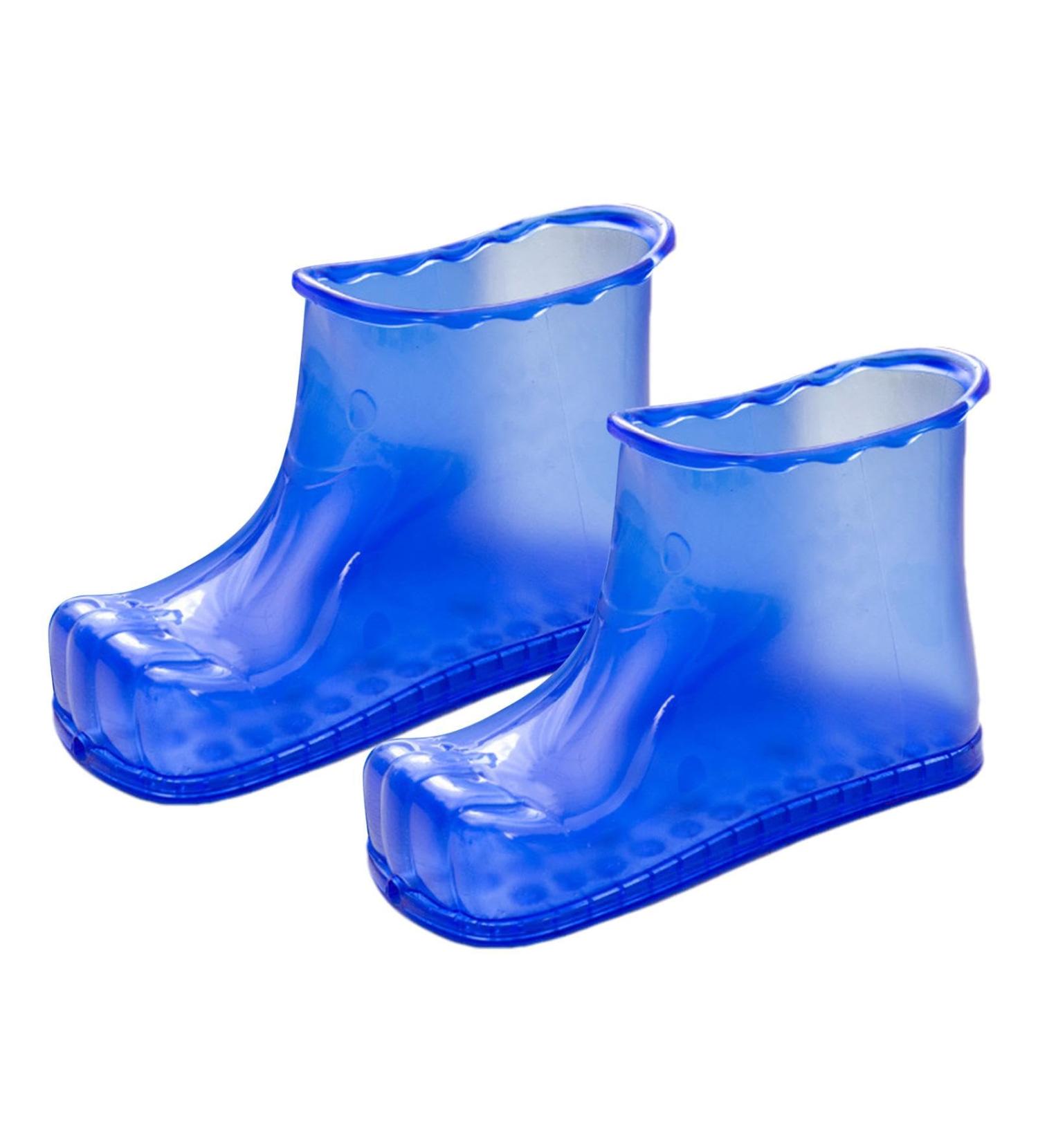 Foot Spa Soak Shoes | Waterproof Anti-Slip Foot Bath Shoes - Portable Household Foot Bath Shoes Colorful Foot Soaker Shoes for Men & Women Height 18cm 45 Yards Blue - Buy Online on GoSupps.com