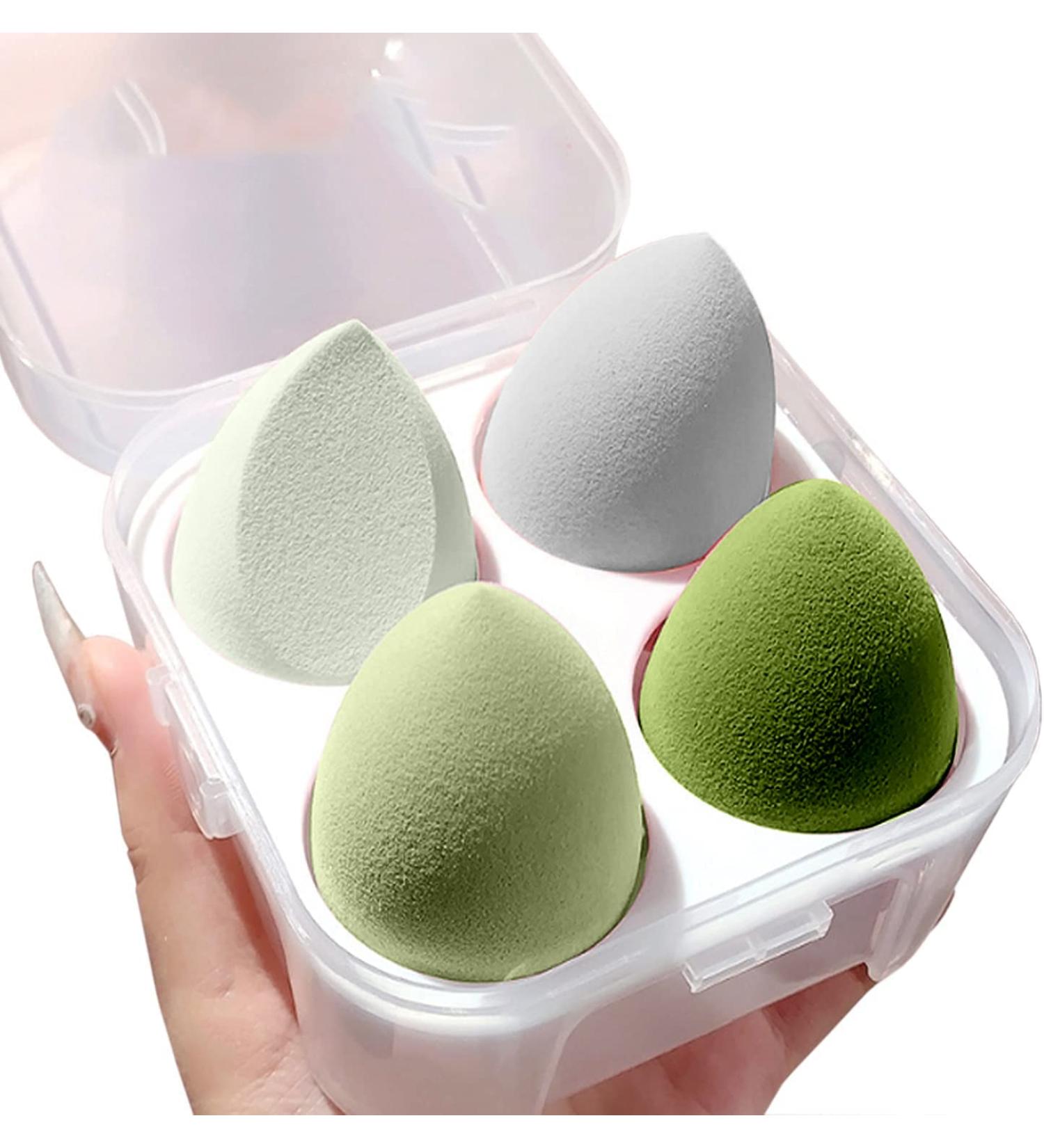 Premium Makeup Sponge Egg Latex-Free Makeup Puff Beauty Foundation Blend Sponge Wet and Dry Multifunctional Professional Makeup Tools Safe to Use on Your Skin Beauty Blender (Green) - Buy Online on GoSupps.com