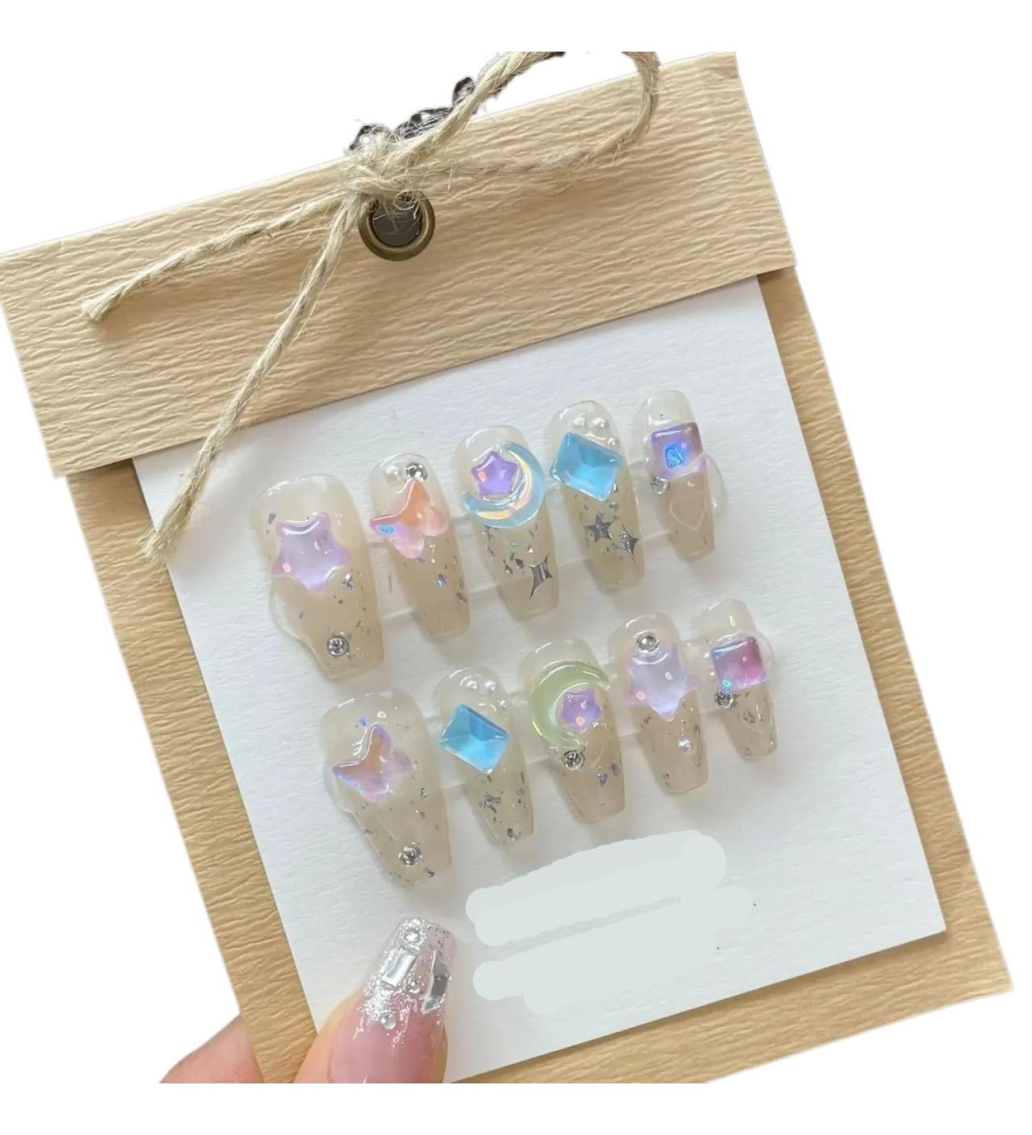 Detachable Handmade false nails with design dopamine bubble love girl press on Nail enhancement false nails (Color : 10 Size : XS) - Buy Online on GoSupps.com