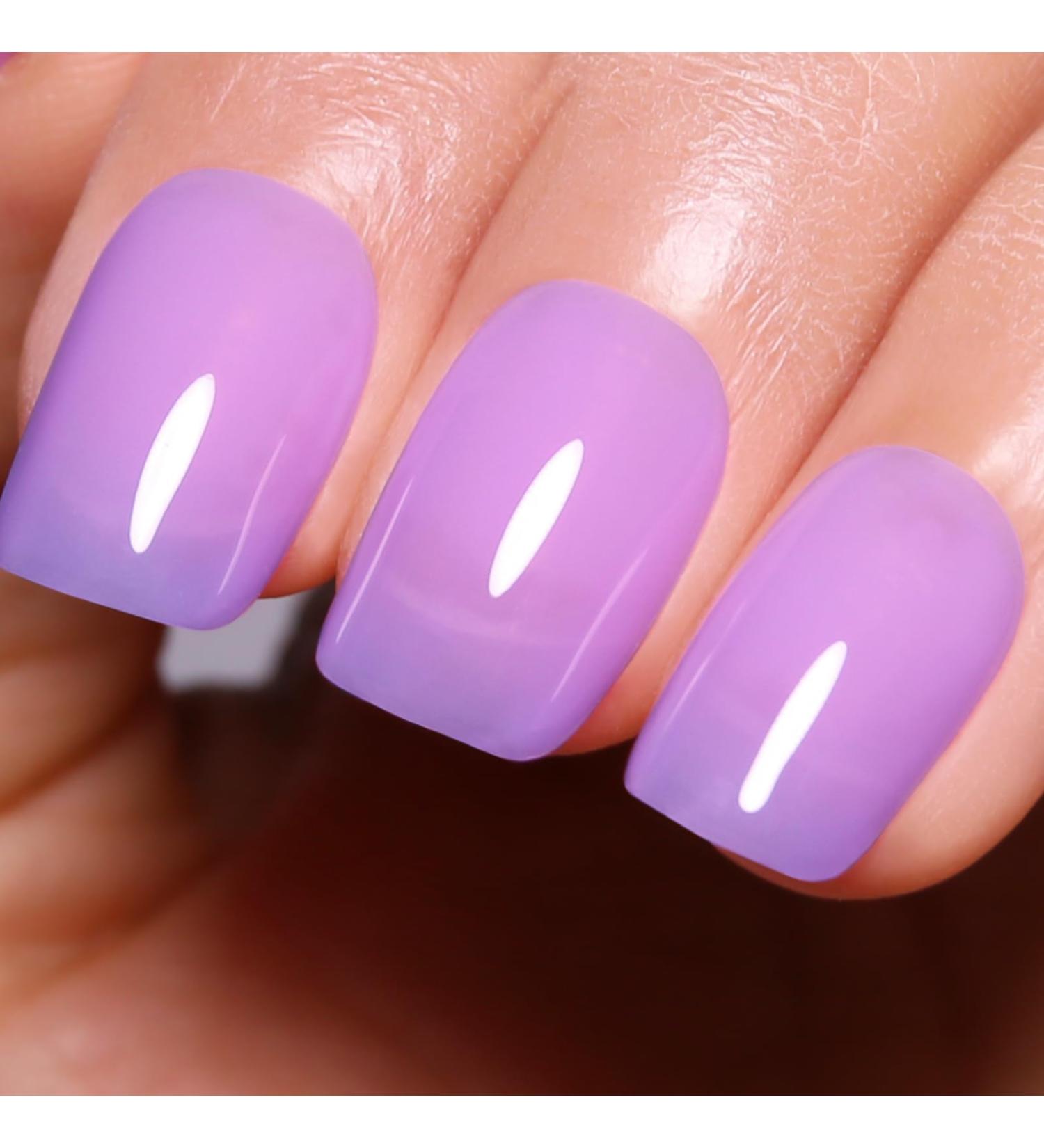 Imtiti Jelly Violet Gel Nail Polish 15 ml Nude Sheer Violet Colour UV/LED Soak Off Gel Polish for DIY Nail Art Manicure at Home 1 Piece - Buy Online on GoSupps.com