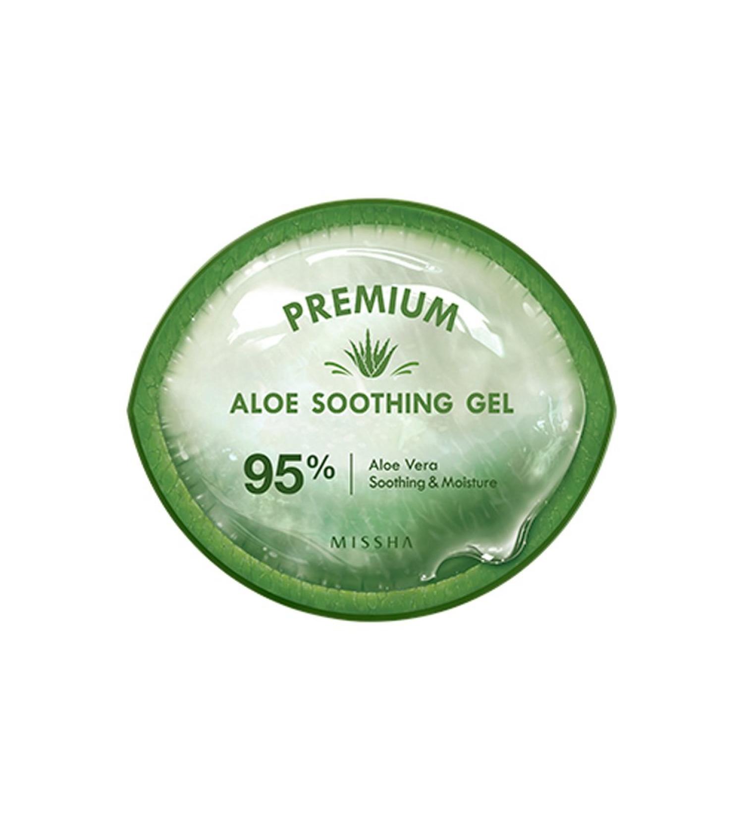 Buy Missha Premium Cica Aloe Soothing Gel 95% Aloe Vera - Soothing & Moisturizing (300ml) | International Shipping - Buy Online on GoSupps.com