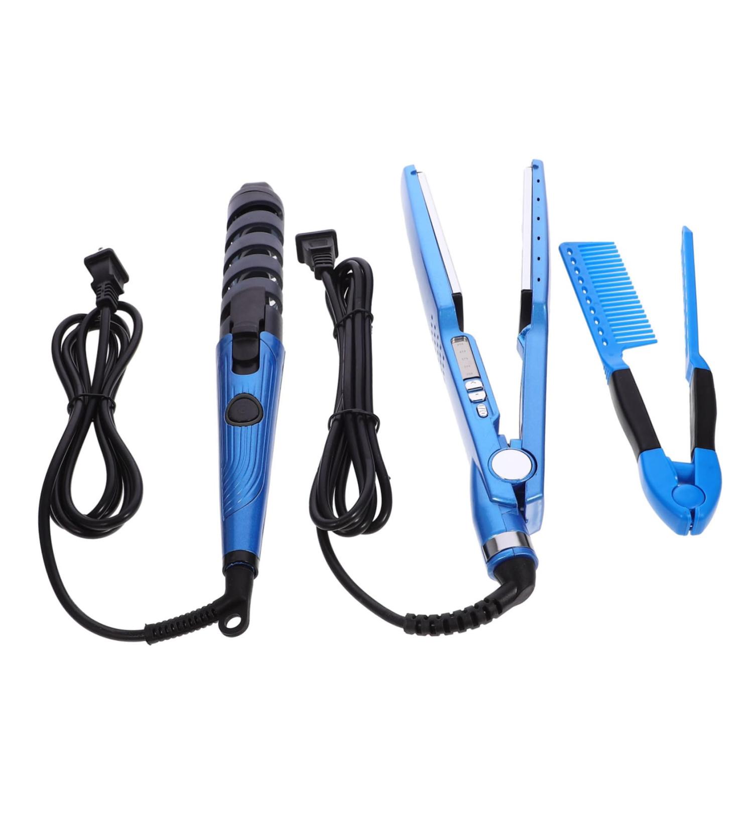 OSOLADY 1 Set Curling Iron Set Hair Curler Hair Rollers Curling Wand Comb Women Hair Straightener Rubber - Buy Online on GoSupps.com