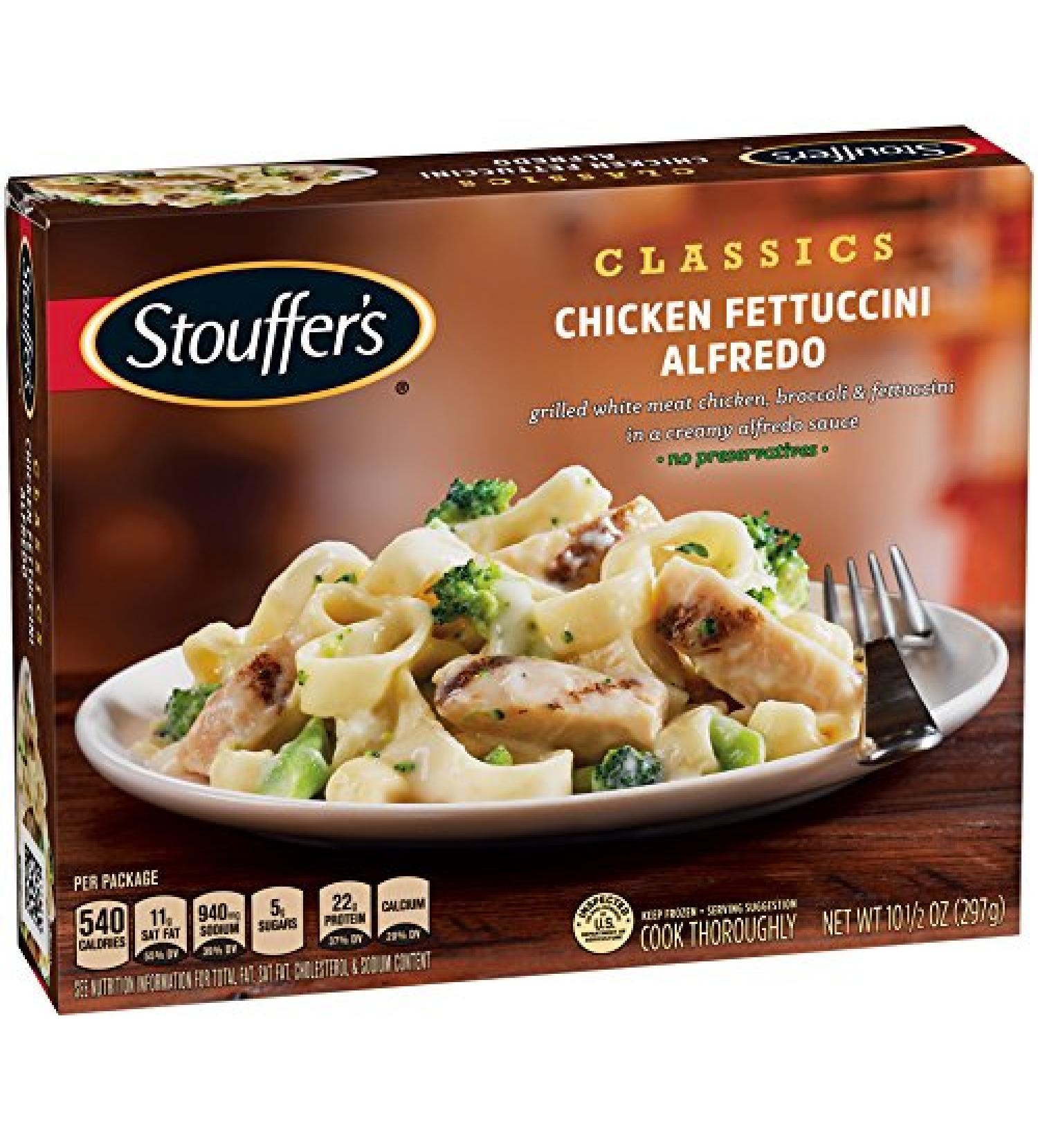 Nestle Stouffers Chicken Fettuccini in Alfredo Sauce 10.5oz - Delicious Entree! - Buy Online on GoSupps.com