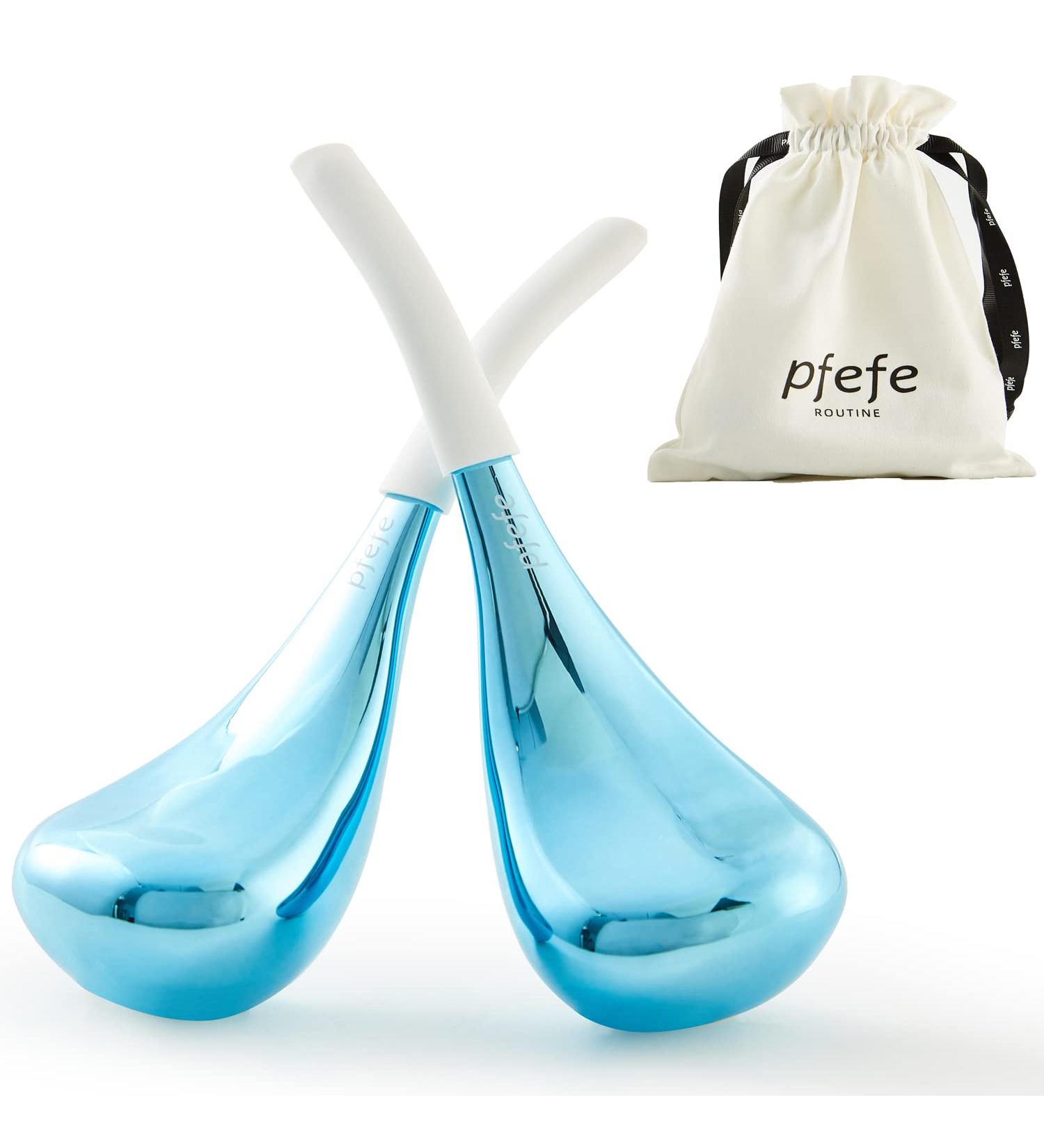 Ice Globes Facial Skin Care Tools - Stainless Steel Cryo Sticks for Women | Cooling Massage Spa Globes with Storage Box - Perfect for Face & Eyes - Buy Online on GoSupps.com
