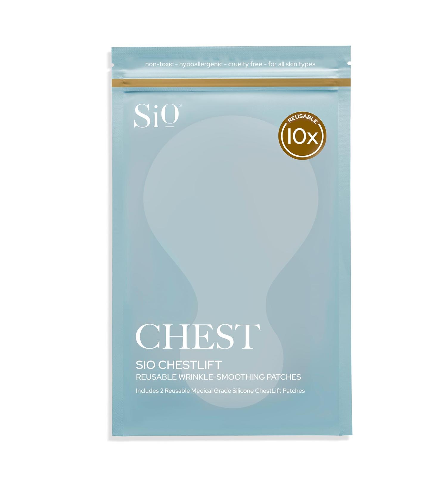 SiO Beauty ChestLift | Anti-Wrinkle Silicone Pads for Neckline & D collet | 4 Weeks Supply - Smooth & Revitalize Skin Overnight - Buy Online on GoSupps.com
