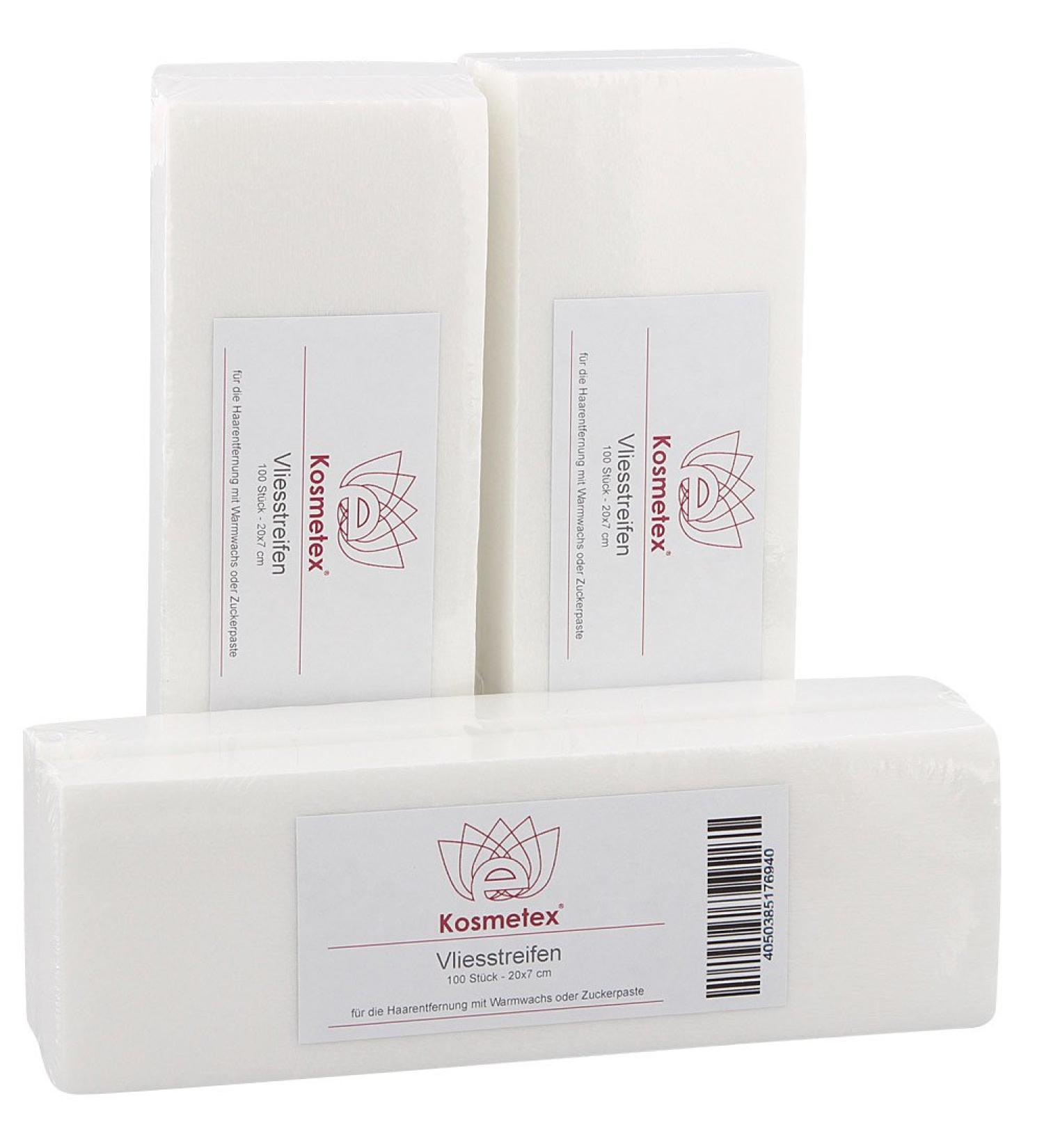 Buy Cosmetex Fleece Strips 250 Pieces - 20cm for Wax & Sugar Paste Hair Removal - International Shipping Available - Buy Online on GoSupps.com