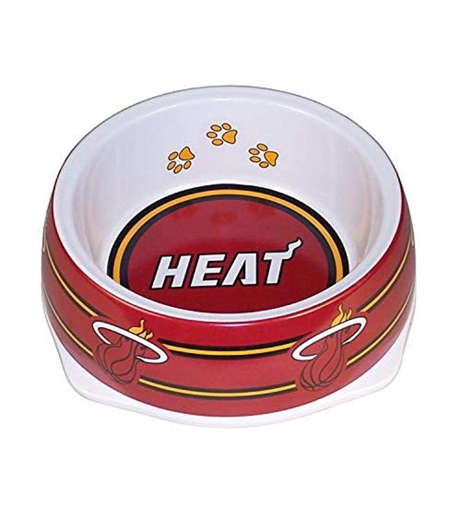Sporty K9 NBA Miami Heat Pet Bowl, Small