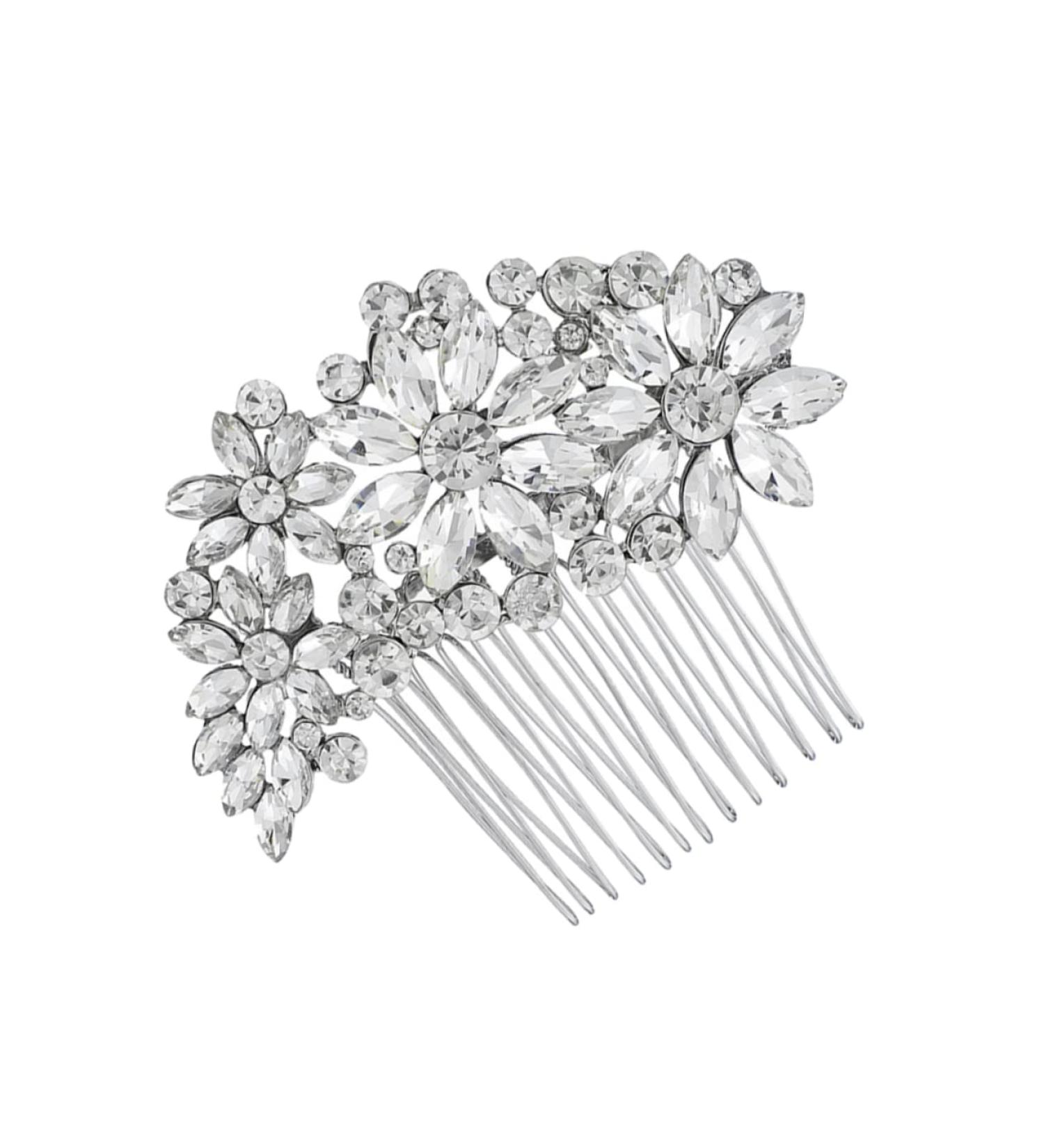 Ipetboom Pearl Wedding Veils Crystal Headpiece Bridal Headpiece Bridal Veil Wedding Hair Clip Rhinestone Hair Clip Bridal Hair Clip Rhinestone Headpiece Tiara Alloy Comb Bride - Buy Online on GoSupps.com