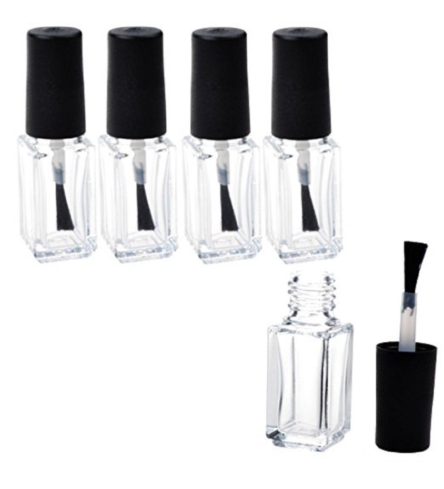 3ml Refillable Empty Nail Polish Bottles with Brush Cap | Eco-Friendly & Travel-Friendly | International Shipping Available - Buy Online on GoSupps.com
