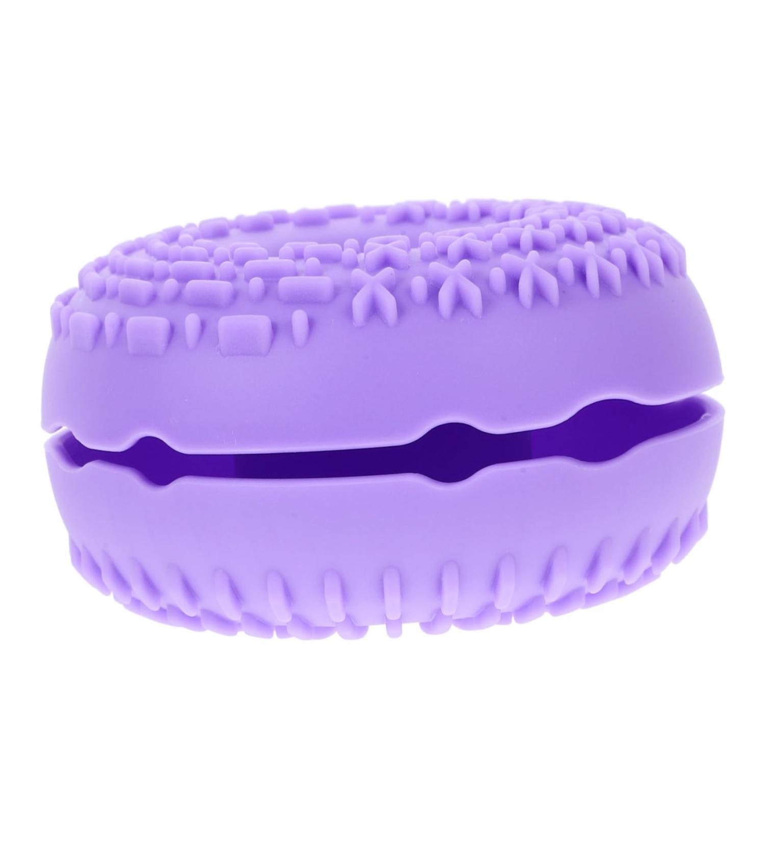 Buy Hemoton Makeup Brush Cleaning Pad Effective Brush Cleaner & Washer 8.3x8.3cm Purple Scrubber for Flawless Makeup - Buy Online on GoSupps.com