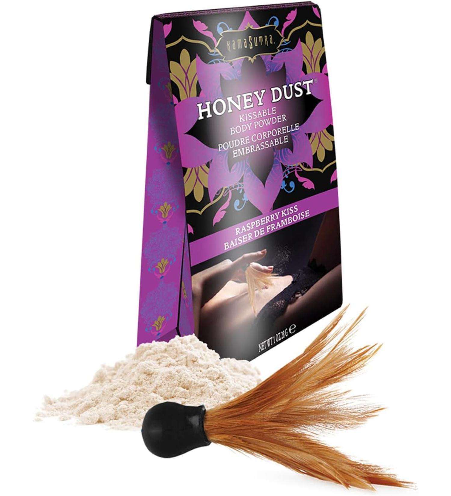 KAMASUTRA COSMETICS Honey Dust Body Powder - Raspberry Kiss - 1OZ - 28g