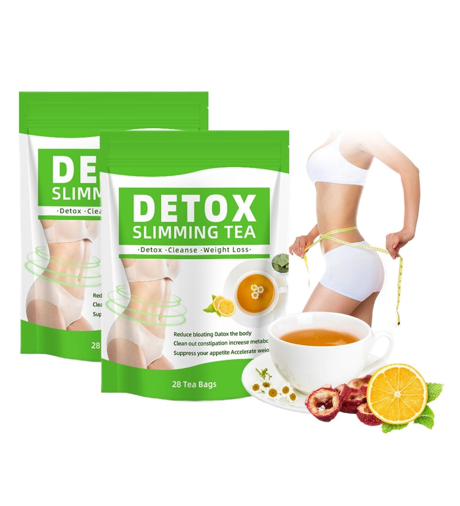 Sachets De Th D tox De 28 Jours Tisane Minceur Naturelle For La D toxification Et Le Bien- tre Du Corps(2PC) - Buy Online on GoSupps.com