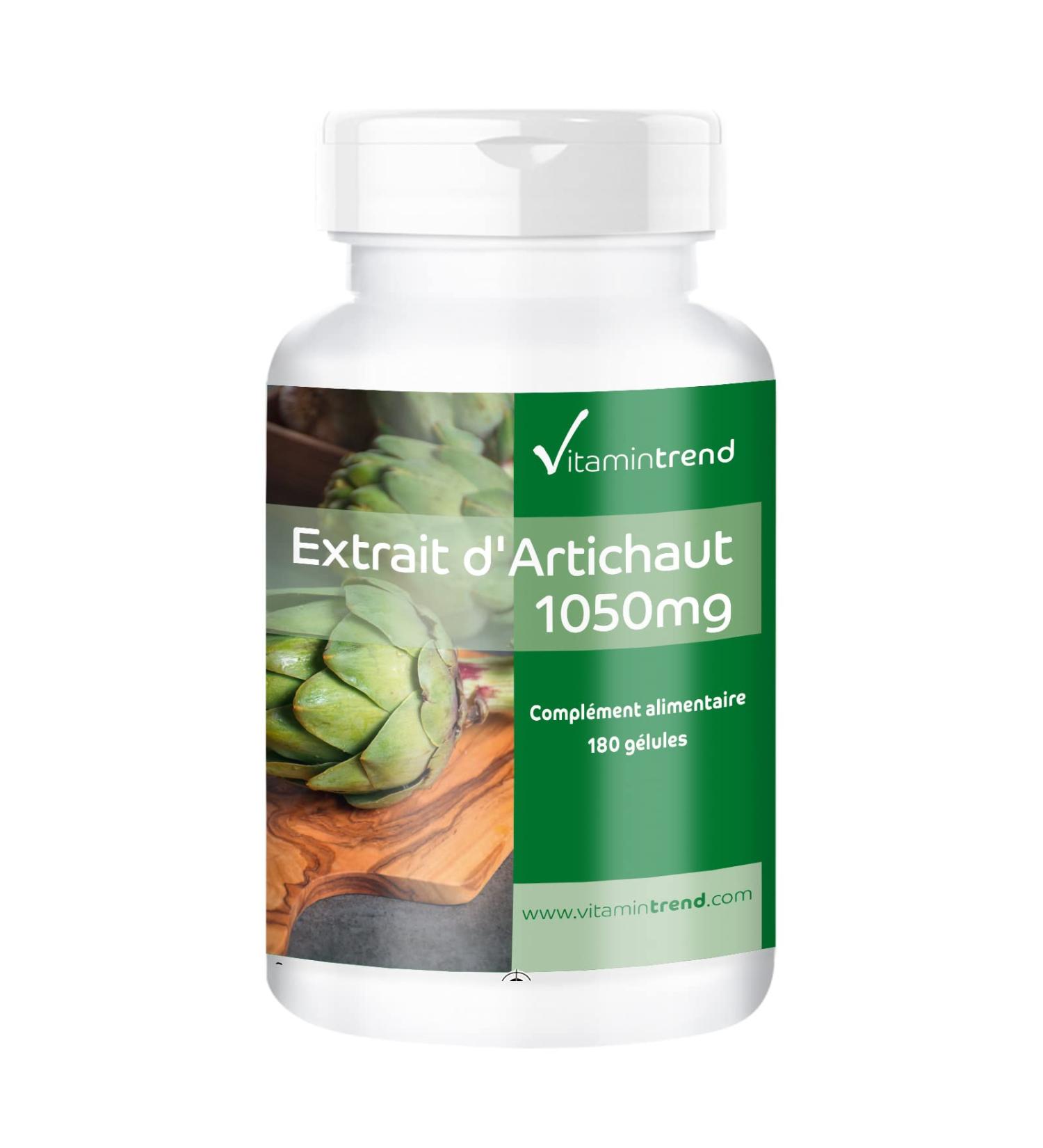 Artichoke Extract 1050mg - 180 capsules - ! FOR 2 MONTHS! - Vegan - 2.5% Cynarin | Vitamintrend  - Buy Online on GoSupps.com