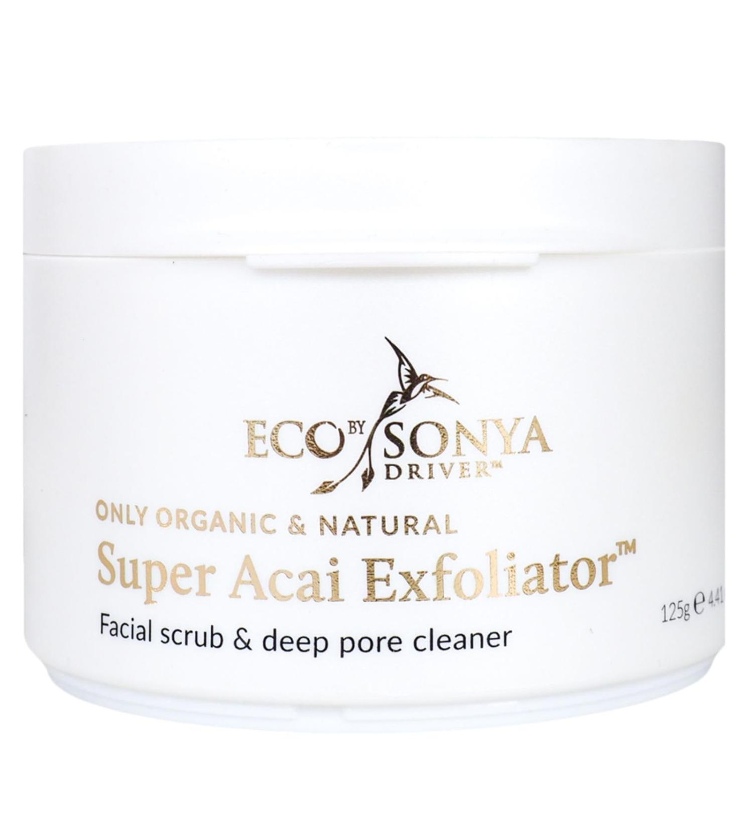 Eco By Sonya Super Acai Exfoliator - Exfoliate & Revitalize Your Skin | Best Natural Skincare for All Skin Types | Shop Internationally - Buy Online on GoSupps.com