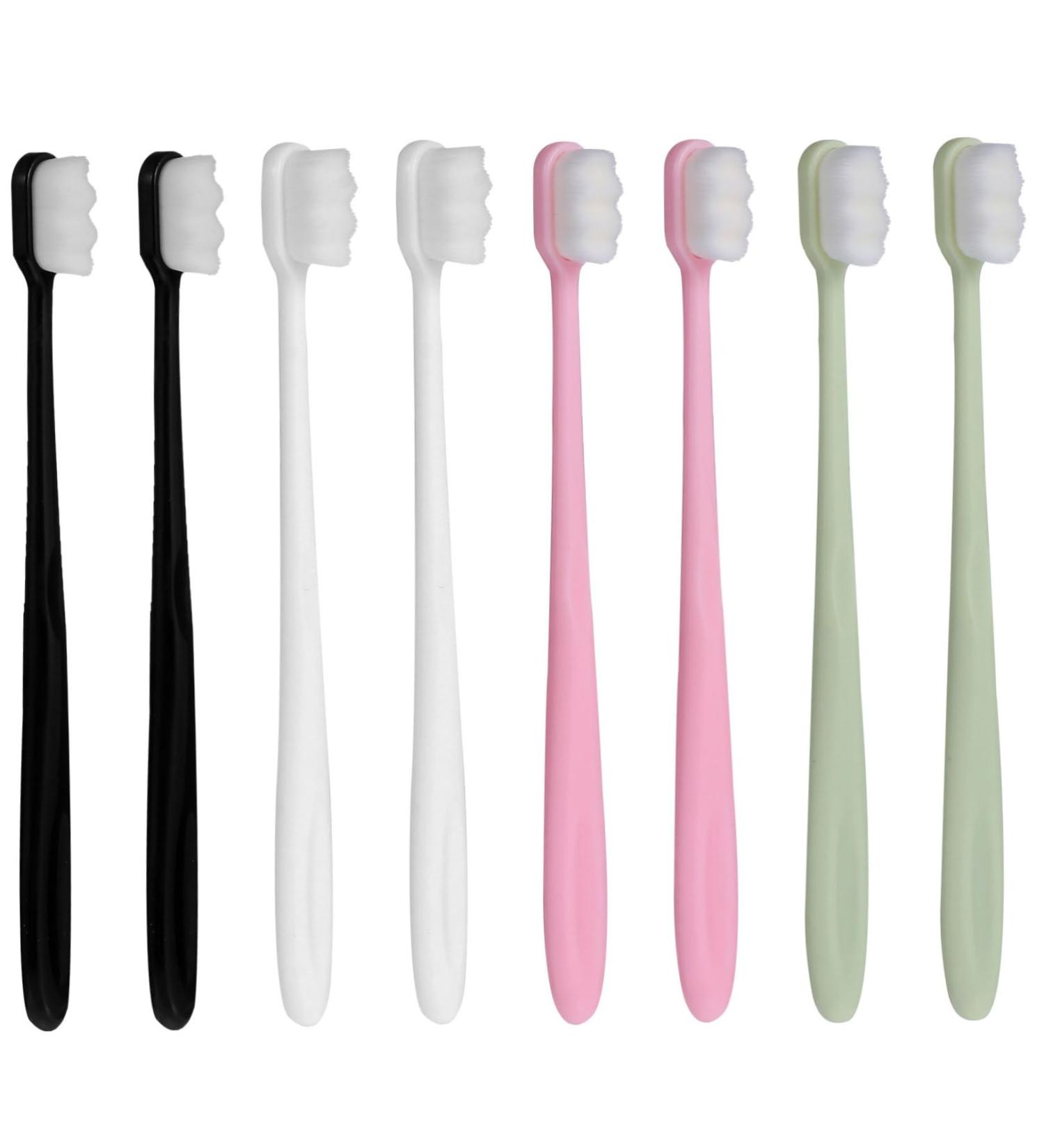Mobestech Biodegradable Travel Toothbrush Set - 8pcs Physiotherapy Sports Design for Adults & Kids Ideal for Pregnant Women - Buy Online on GoSupps.com