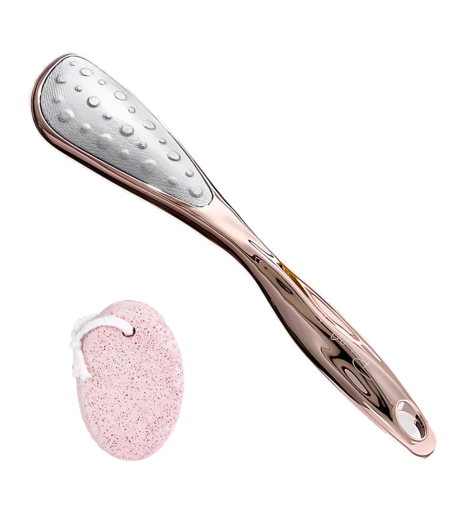 JYJLLM Stainless Steel Professional Foot Files for Hard Skin Pumice Stone for feet Foot Scraper Dead Skin Remover for feet Scrubber and Foot Scraper for Soft & Smooth Heels - Buy Online on GoSupps.com