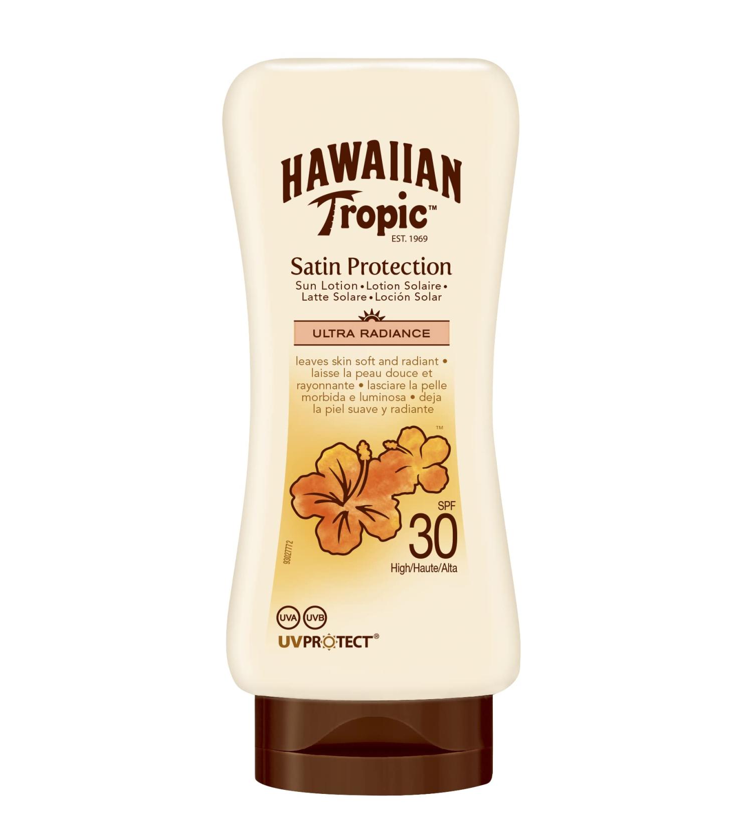 Hawaiian Tropic 180ml SPF 30 Satin Protection Sun Lotion - Buy Online on GoSupps.com