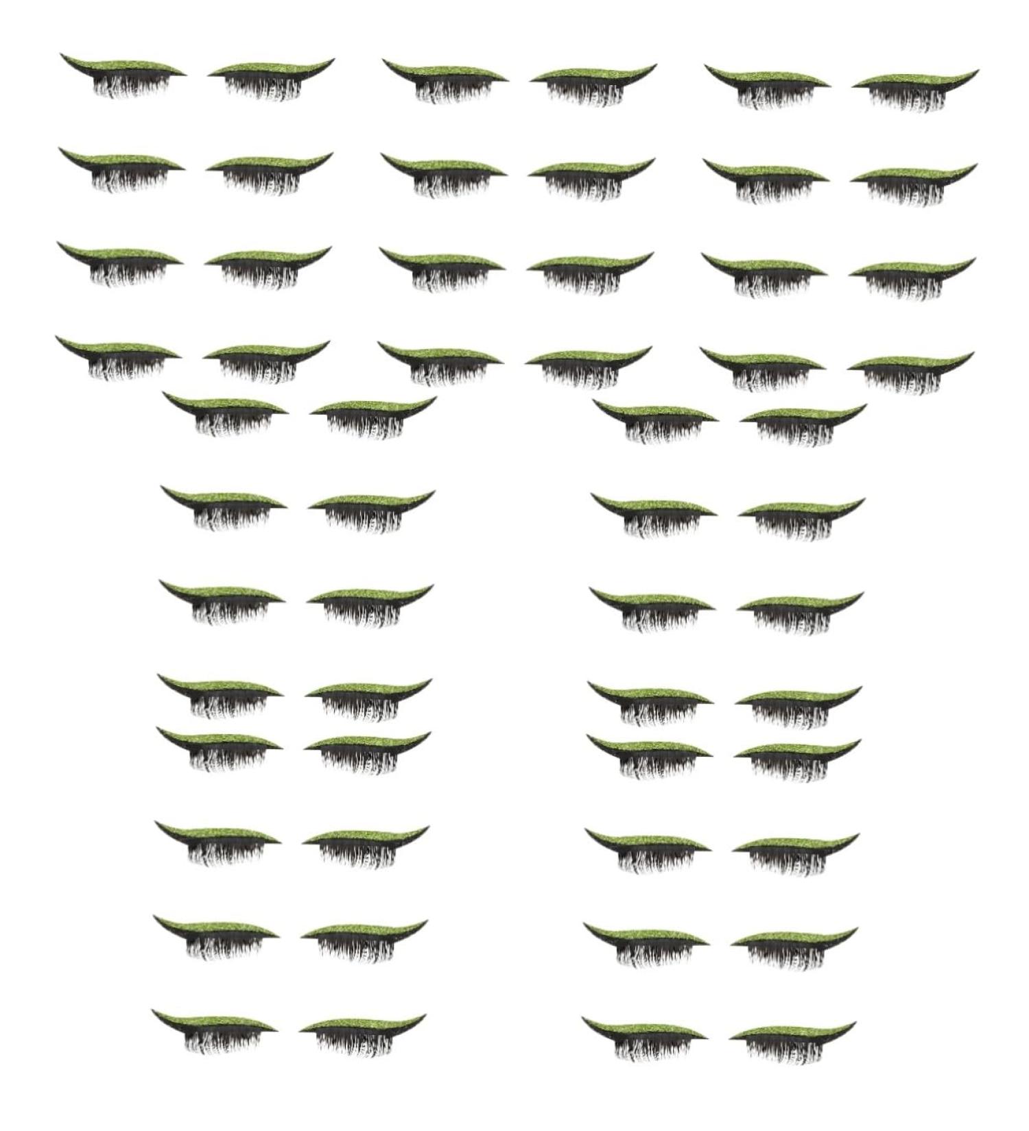 minkissy 28 Pairs False Eyelash Stickers Glitter Eyelid Stickers Women Wispy Eye Lash False Eyelashes Double Eyelid Sticker Stick on Eyeliner Manual Eye Makeup Stickers Plastic - Buy Online on GoSupps.com