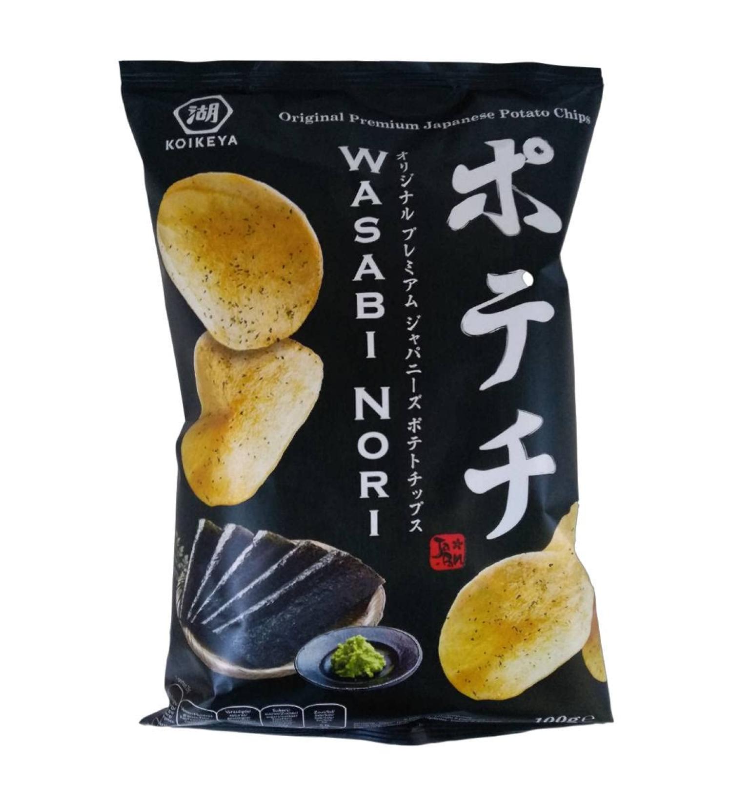 Potato Chips with Wasabi-Nori Seasoning 100g KOIKEYA Japan - Pack of 3 - Buy Online on GoSupps.com