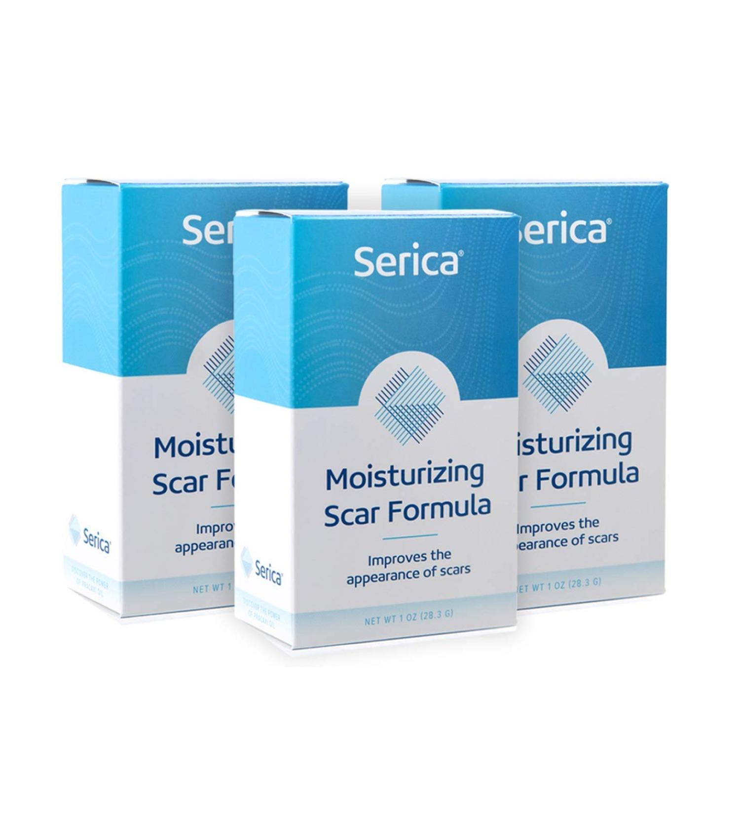 Serica Scar Gel - Silicone Scar Treatment for Acne & Scars - Moisturizing Formula - Natural Ingredients - Made in USA (3pcs) - Buy Online on GoSupps.com