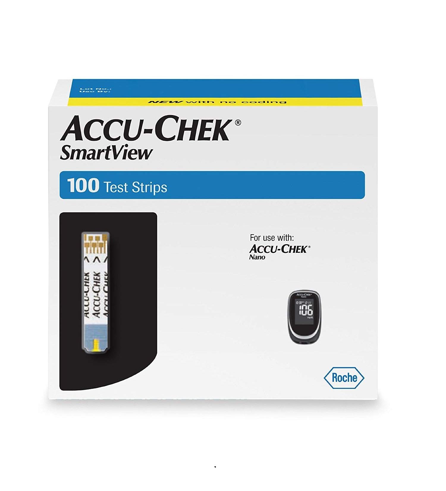 ACCU-CHEK SmartView Test strips - 100 Test Strips Pack of 2