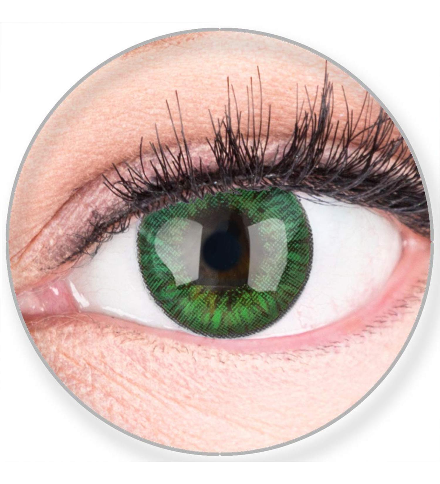 Buy GlamLens Fresh Mint Green Silicone Comfort Contact Lenses - Perfect for Dark Eyes | 2 Pieces + Container | International Shipping - Buy Online on GoSupps.com