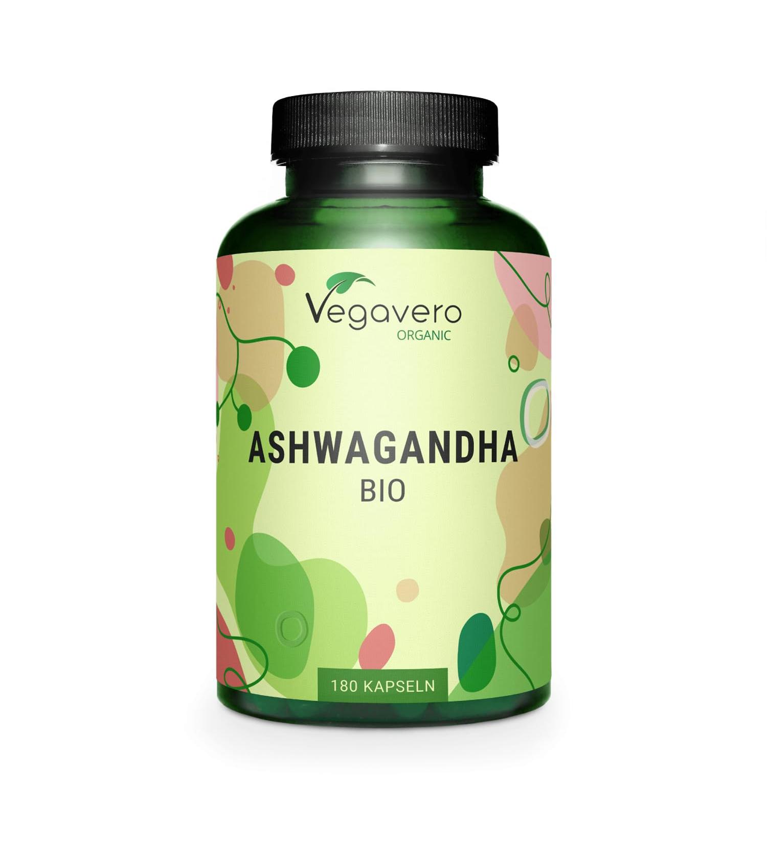 ORGANIC Ashwagandha | Extra Strength: 2010 mg per Serving | 180 Vegan Capsules | Premium Quality: No Additives & Standardized in Withanolides | Vegavero  - Buy Online on GoSupps.com