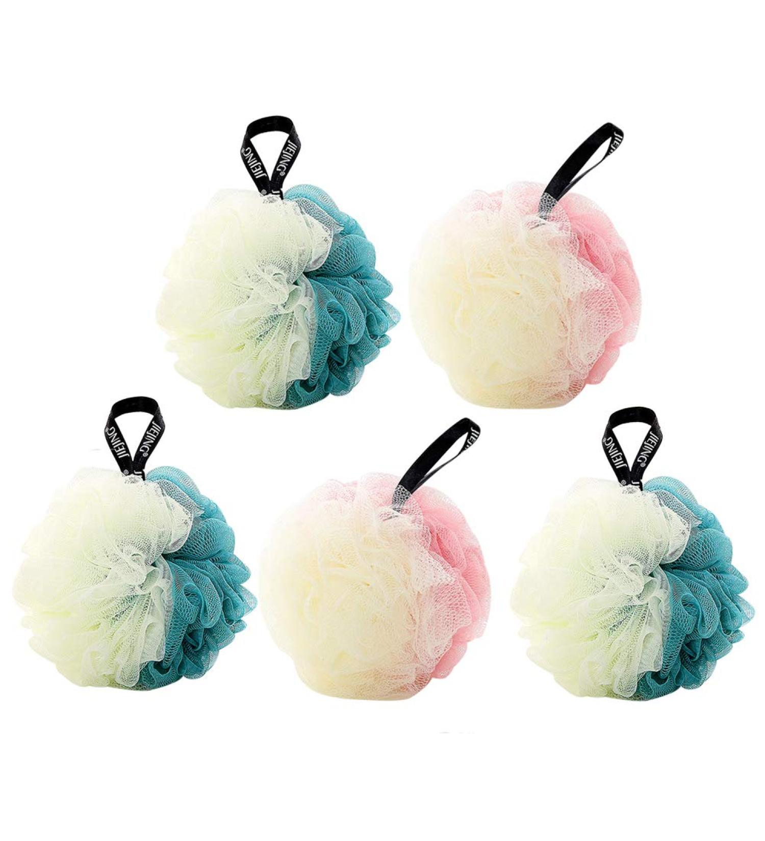 5pcs Korean Body Exfoliator Scrubber Set - Kid-Friendly Bath Accessories | International Shipping Available - Buy Online on GoSupps.com