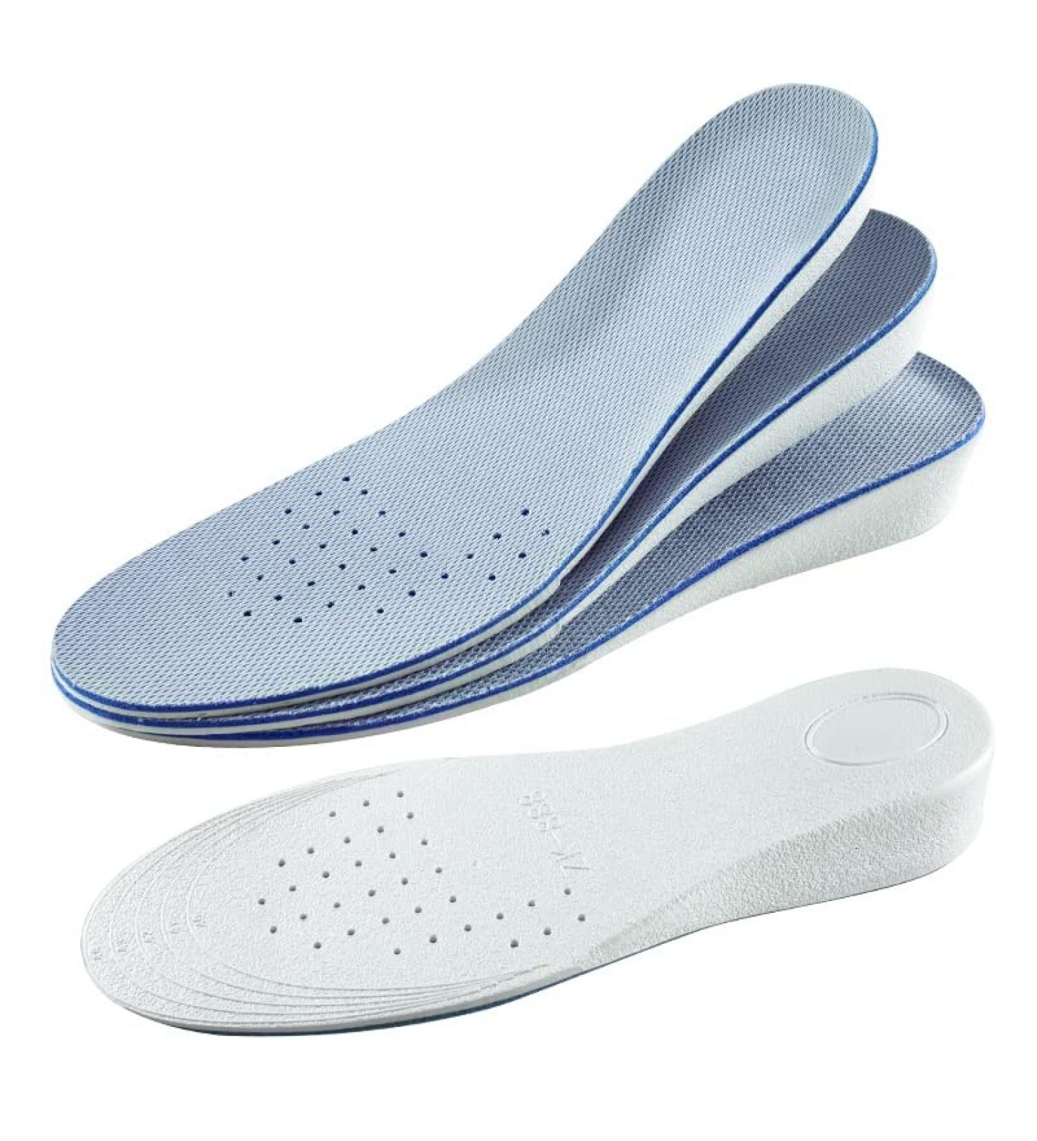 Memory Foam Invisible Height Increase Insoles - Breathable Orthopedic Shock Absorption Pads (EU43-44 A1.5cm) - Improve Comfort & Style - Buy Online on GoSupps.com