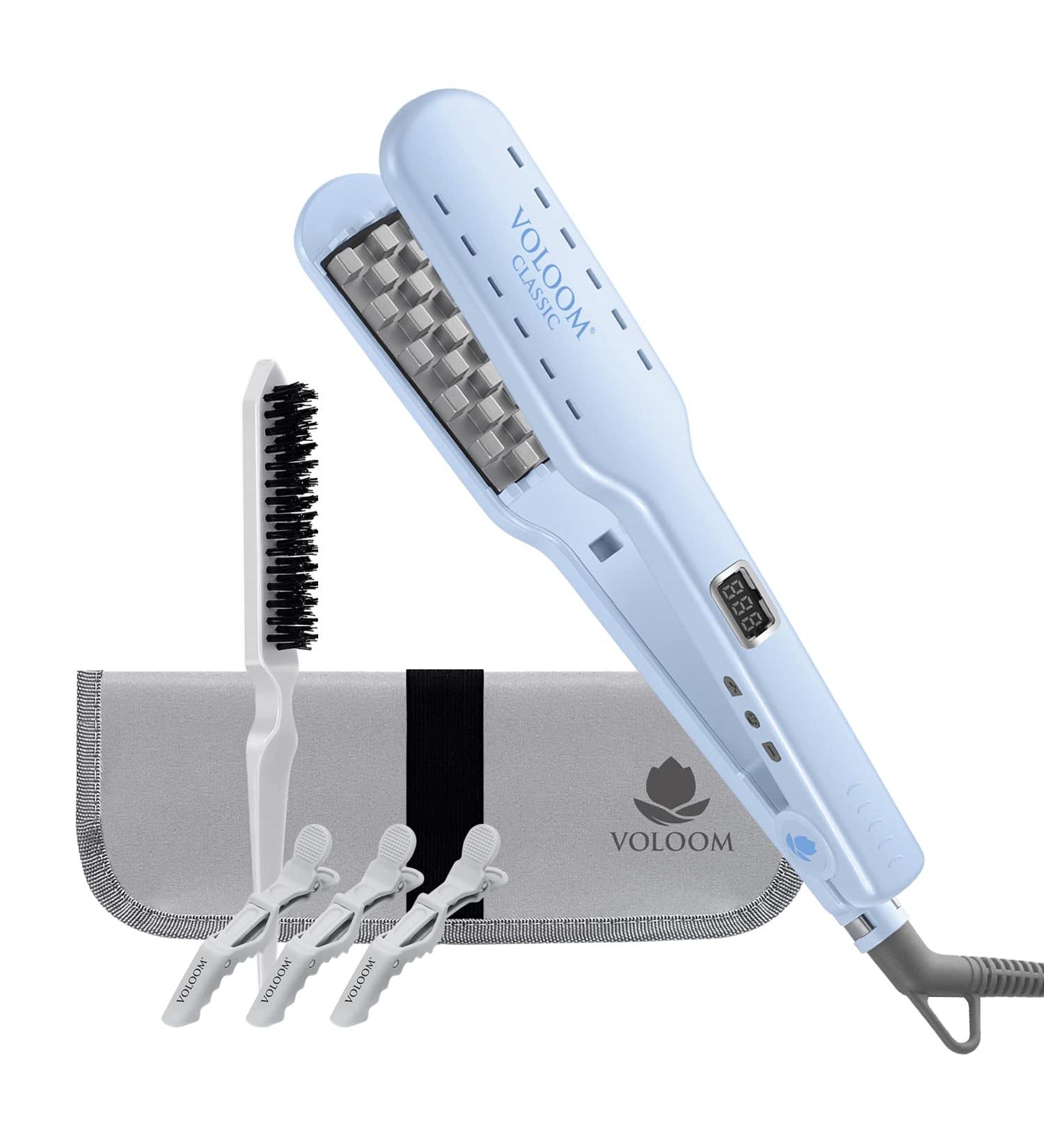 Voloom Classic 1-Inch Professional Volumizing Ceramic Hair Iron - Adjustable Temp, Auto Shut-Off | Perfect for Thicker Hair and Long-Lasting Volume - Buy Online on GoSupps.com
