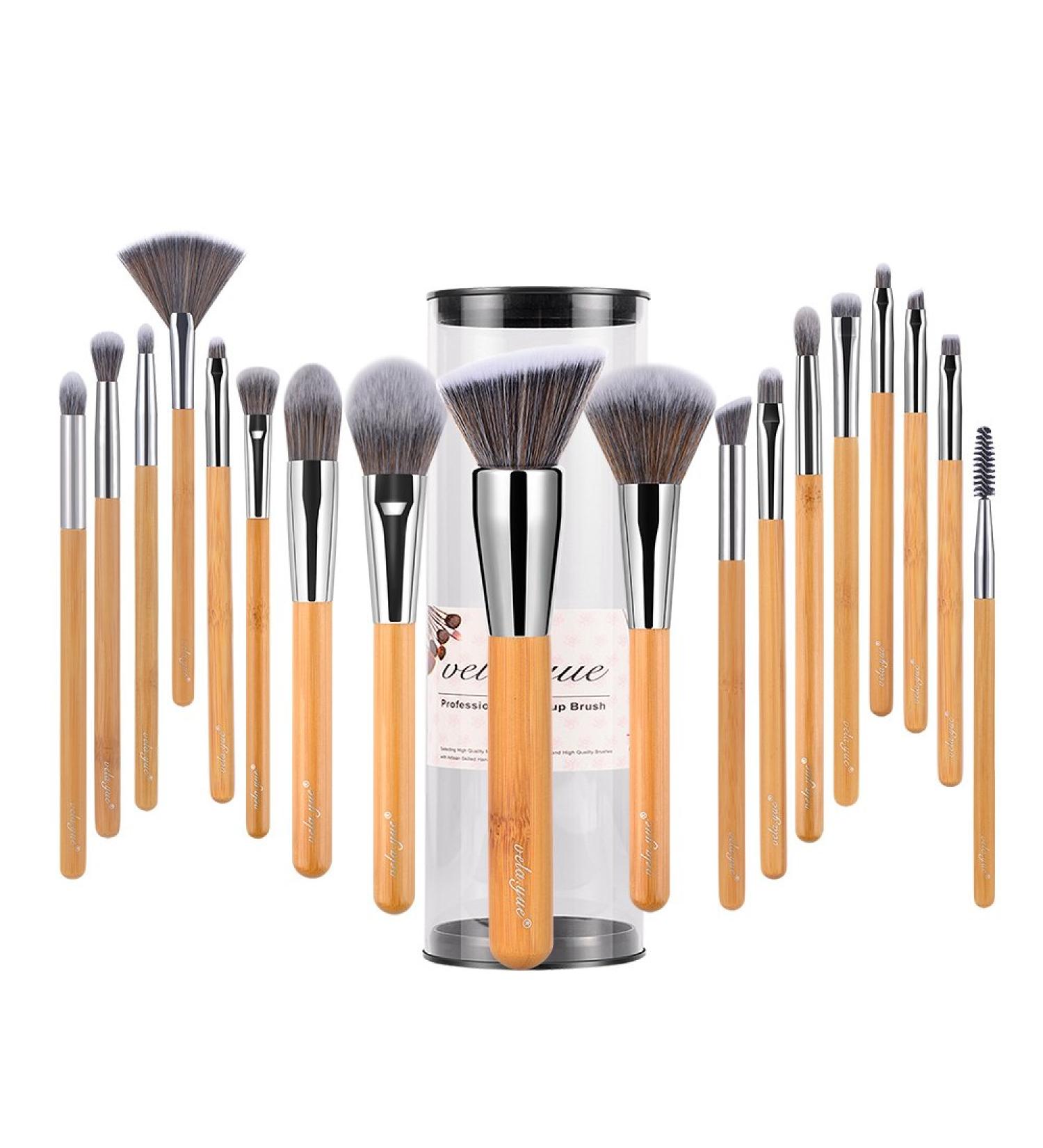 Vela.Yue 18-Piece Makeup Brush Set | Soft Synthetic Foundation Concealers & Eye Brushes for Flawless Application - International Shipping Available - Buy Online on GoSupps.com