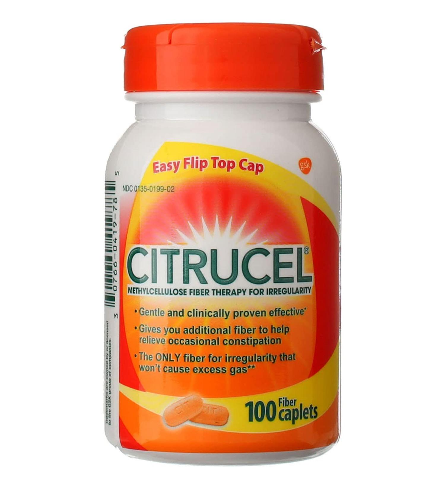 Citrucel Caplets 100 Caplets (Pack of 7) - Buy Online on GoSupps.com