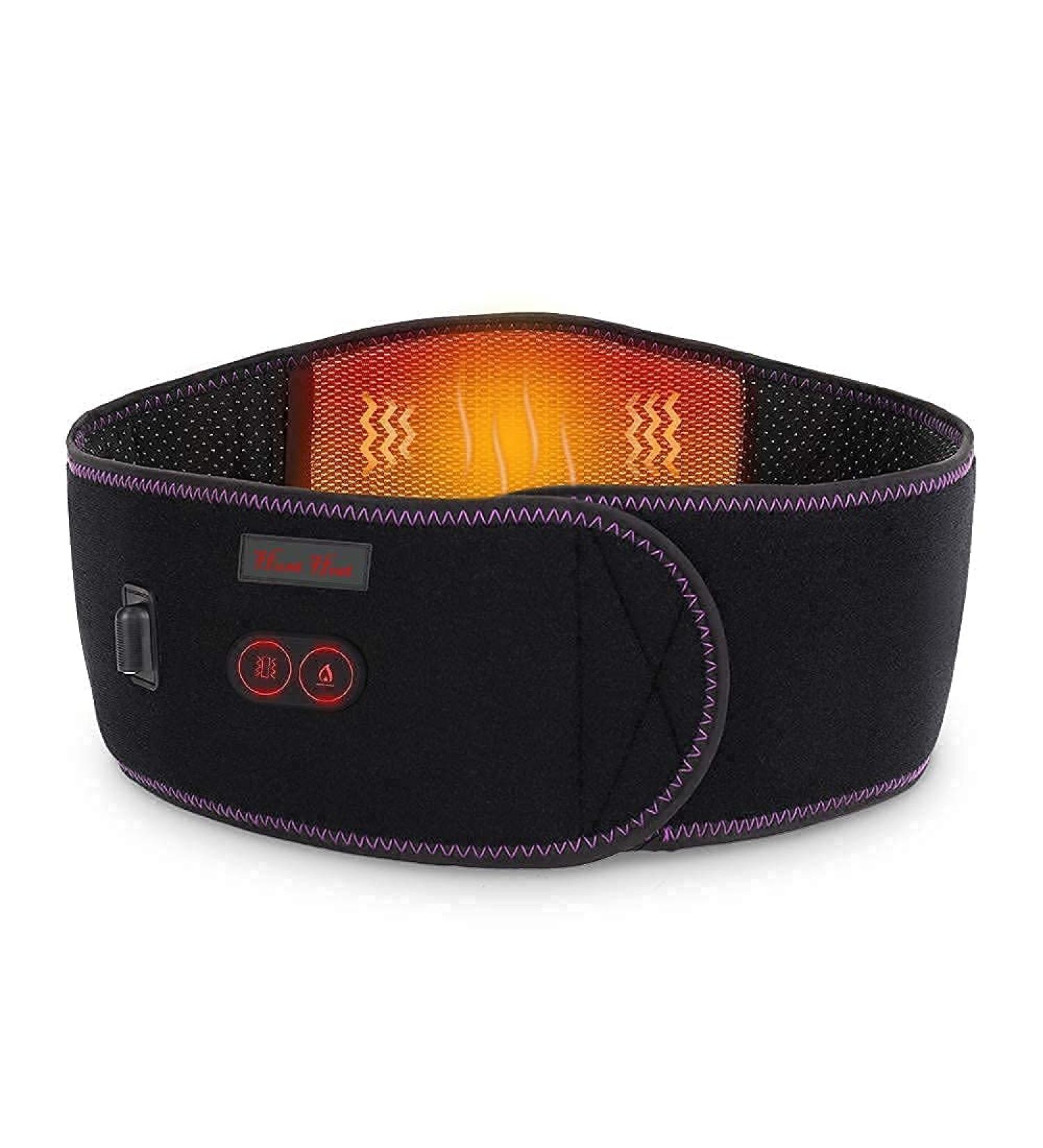 Cordless Heating Pad Back Brace with Heat & Massage - 49 Heated Belt for Back Pain Relief & Arthritis - Buy Online on GoSupps.com