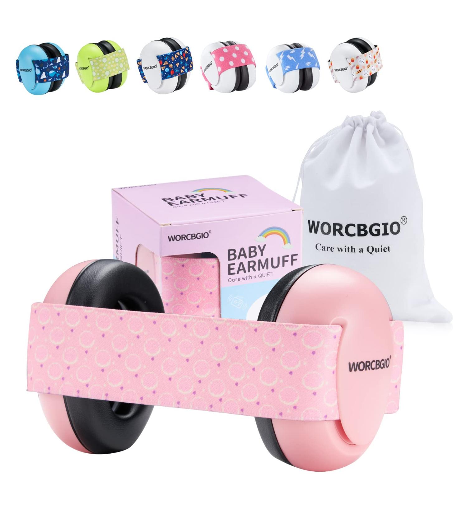WORCBGIO Infant Ear Protection Noise Cancelling Baby Ear Muffs  Toddler Hearing Protection with Adjustable Elastic Headband Donut - Buy Online on GoSupps.com