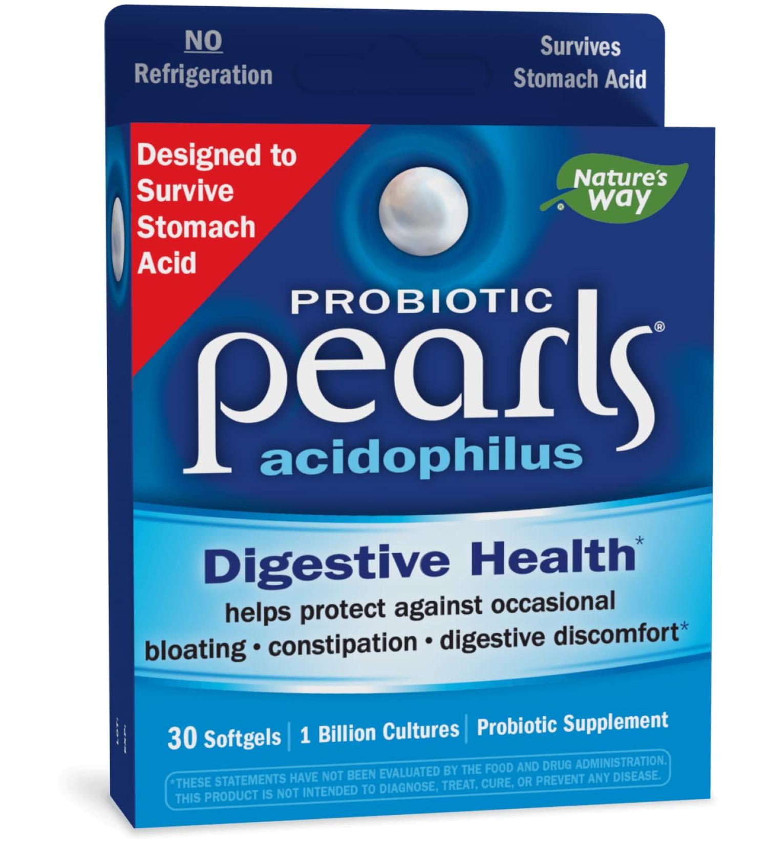 Enzymatic Therapy Probiotic Pearls Acidophilus - 1 Billion CFU, 30 Softgels - Buy Online on GoSupps.com