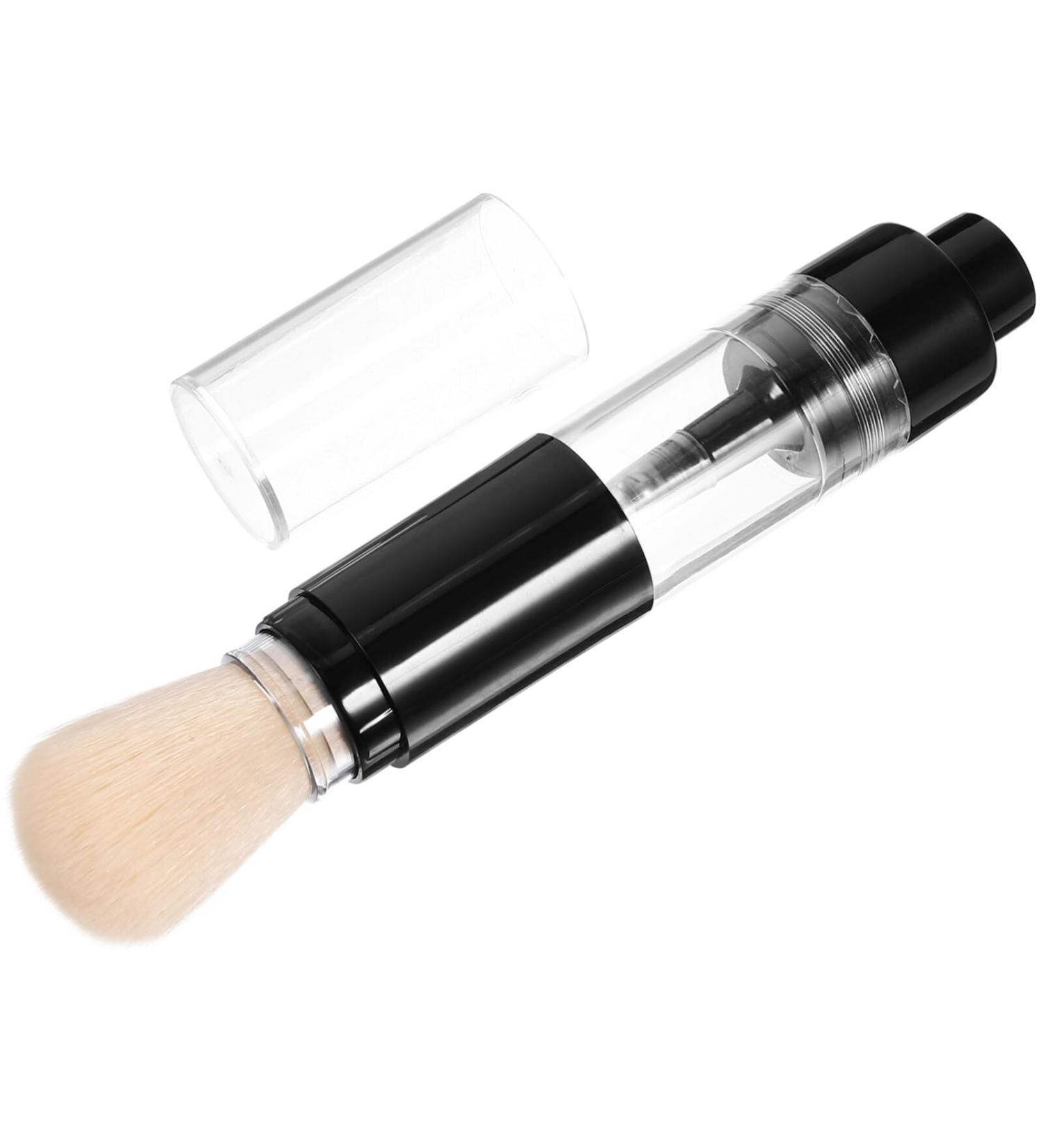 Beavorty Refillable Powder Brush Makeup Brush with Powder Spray Bottle Applicator Tool for Loose Powder Blush Talcum Highlight Powder Cosmetics - Buy Online on GoSupps.com