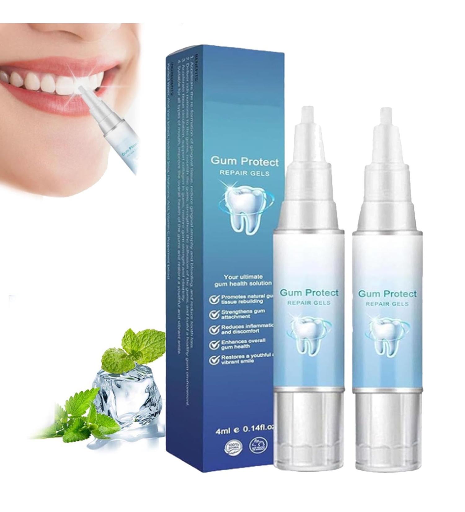 Taileden Gum Therapy Gel Taileden Gum Therapy Gel for Recessed Gums Taileden Gum Care Gel Gum Shield Therapy Gel Gum Therapy Gel Teeth Whitening Essence Pen (2PCS) - Buy Online on GoSupps.com