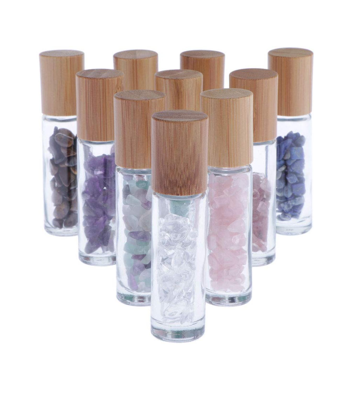 Buy BARENX 10pcs 10ml Empty Essential Oil Perfume Roller Ball Bottles - Refillable Pipette for Travel & DIY | International Shipping Available - Buy Online on GoSupps.com