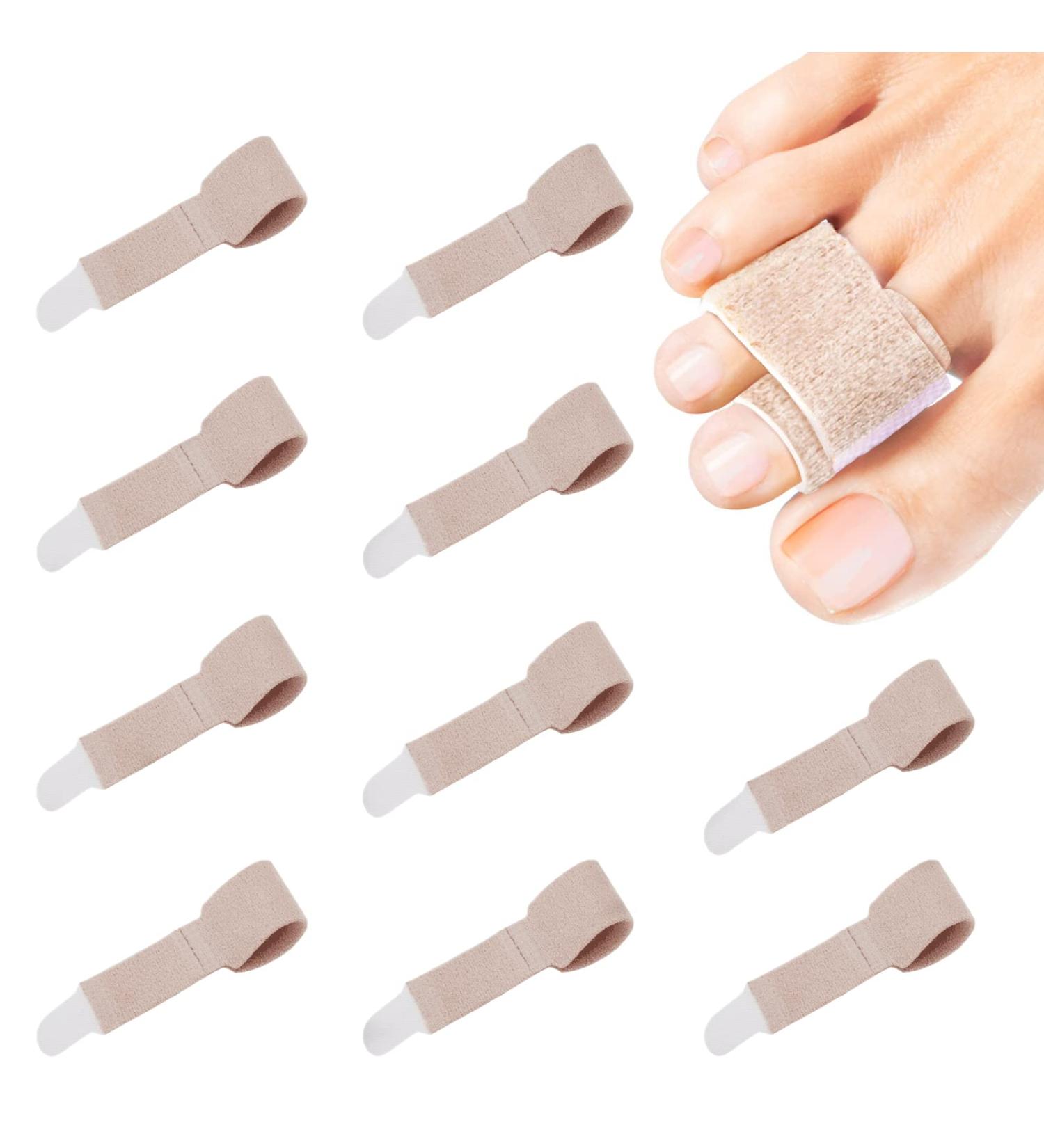 Viksaun 10-Pack Hammer Toe Bandage & Corrector - Spreader for Crooked & Overlapping Toes | Optimal Toe Alignment & Comfort - Buy Online on GoSupps.com