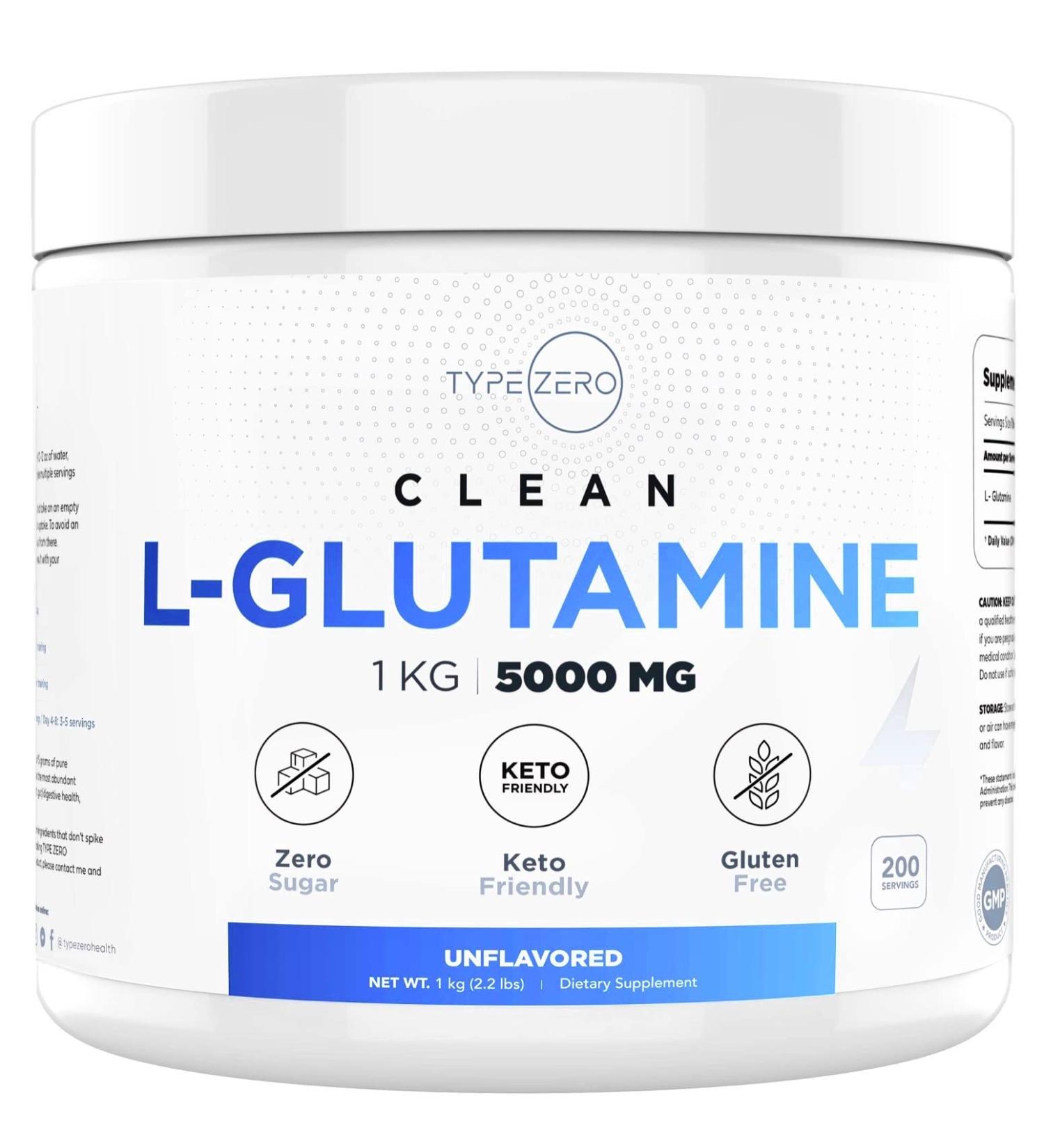 5X Strength L Glutamine Powder (5000mg | 1KG) - Pure L-Glutamine Supplement for Leaky Gut Health - 6-Month Supply for Gastrointestinal Support & Recovery - Vegan, Gluten Free, No Fillers - Buy Online on GoSupps.com