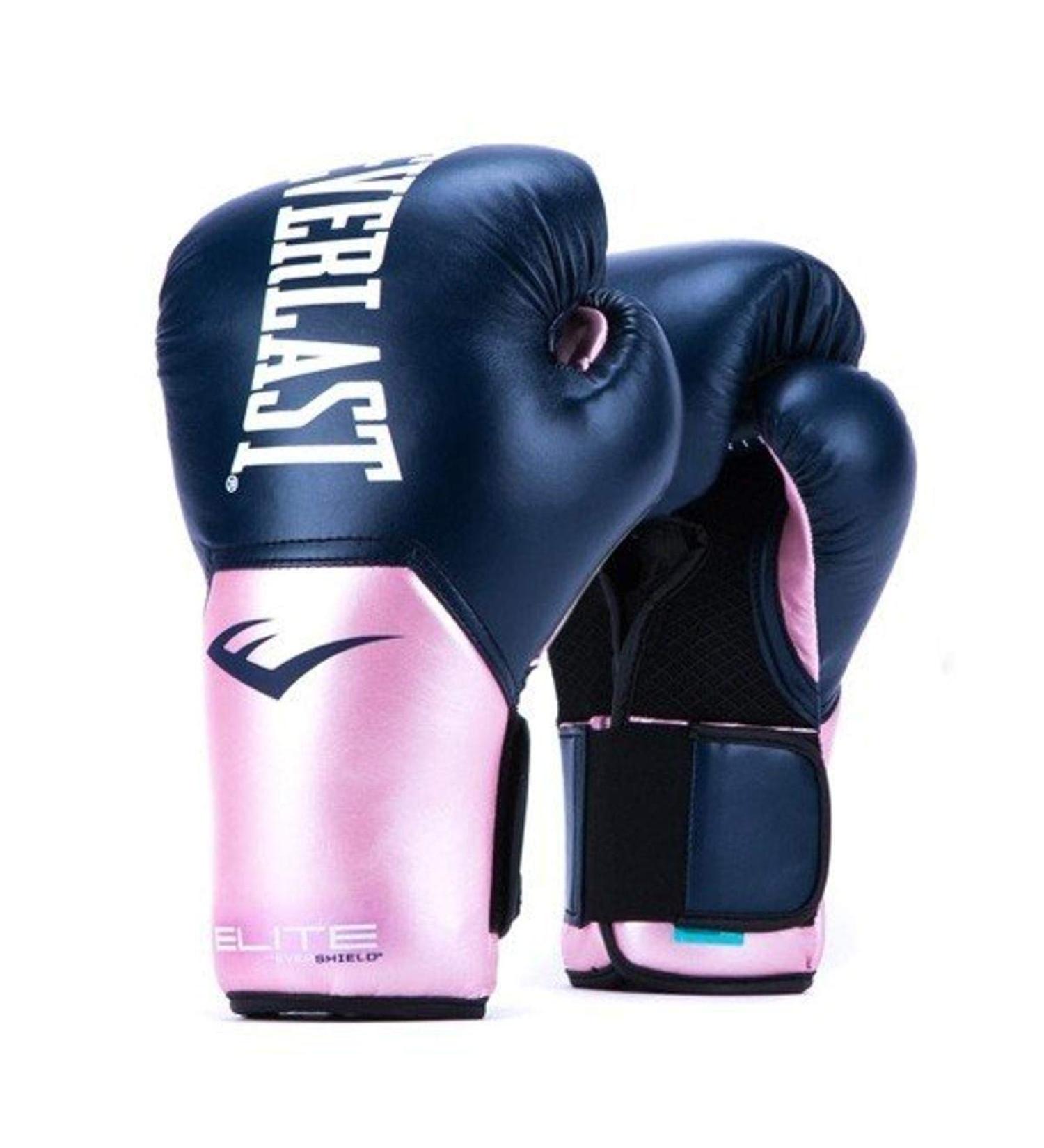 Everlast Elite Pro Style Training Gloves Pink/Blue 12 oz