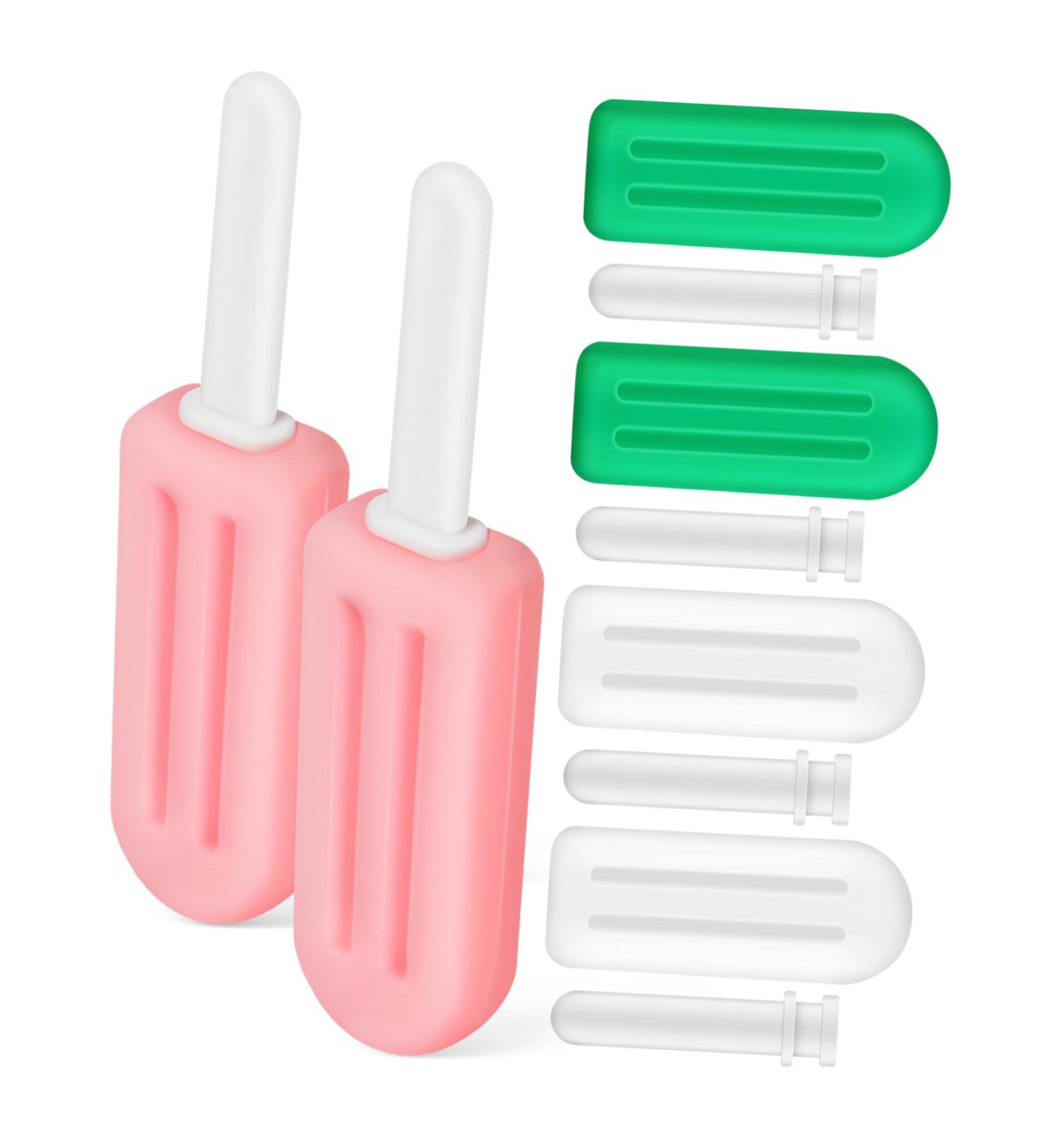 Hoement 6-Piece Popsicle-Shaped Silicone Chewies with Grip Handles for Aligners and Braces Easy to Grip for Boys and Girls and Adults - Buy Online on GoSupps.com