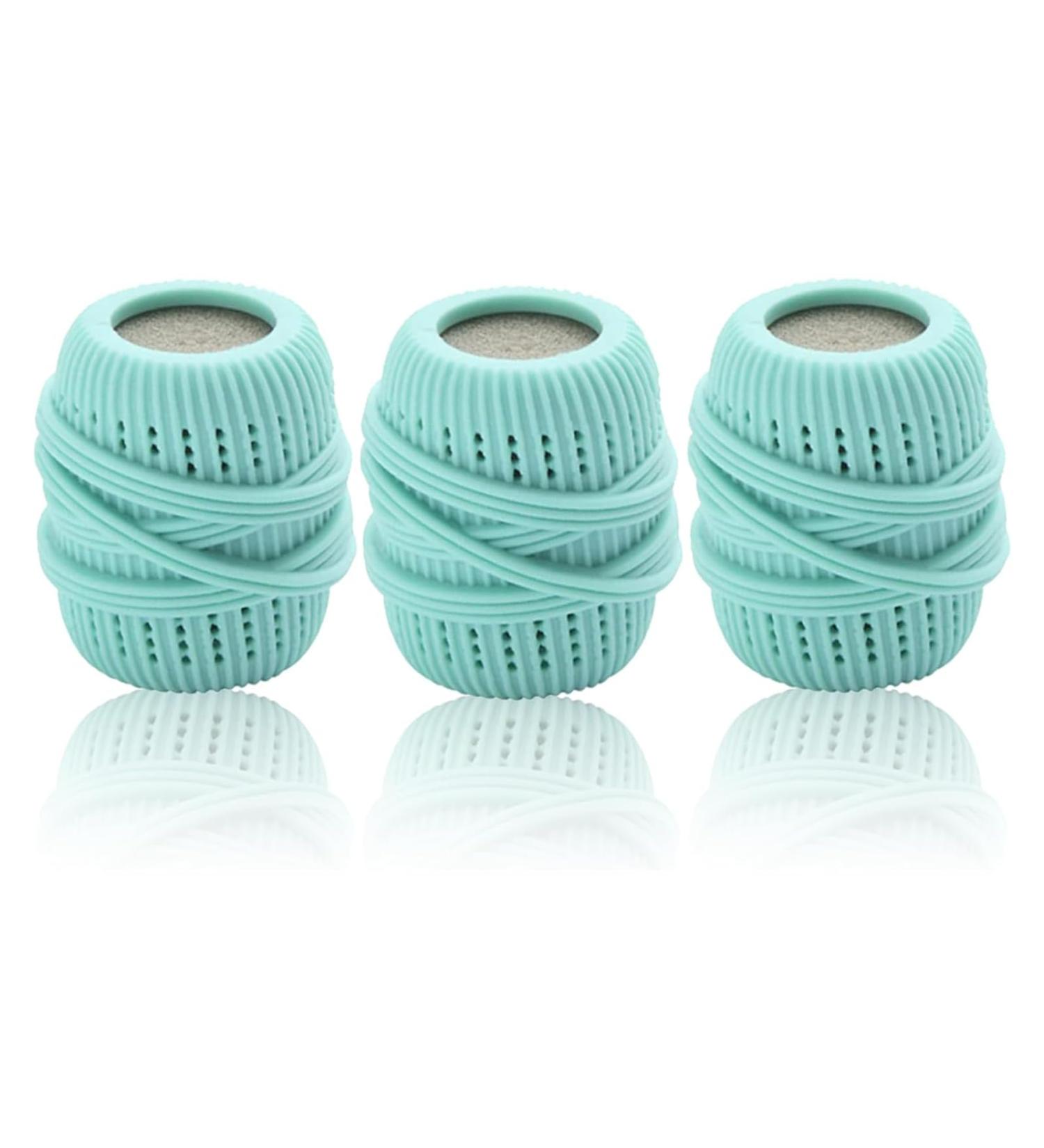 Fabric Softener Ball Dispenser Washing Machine Laundry Ball New Plush Fabric Softener Dispenser Ball For Clothing Reusable Light Green - Buy Online on GoSupps.com