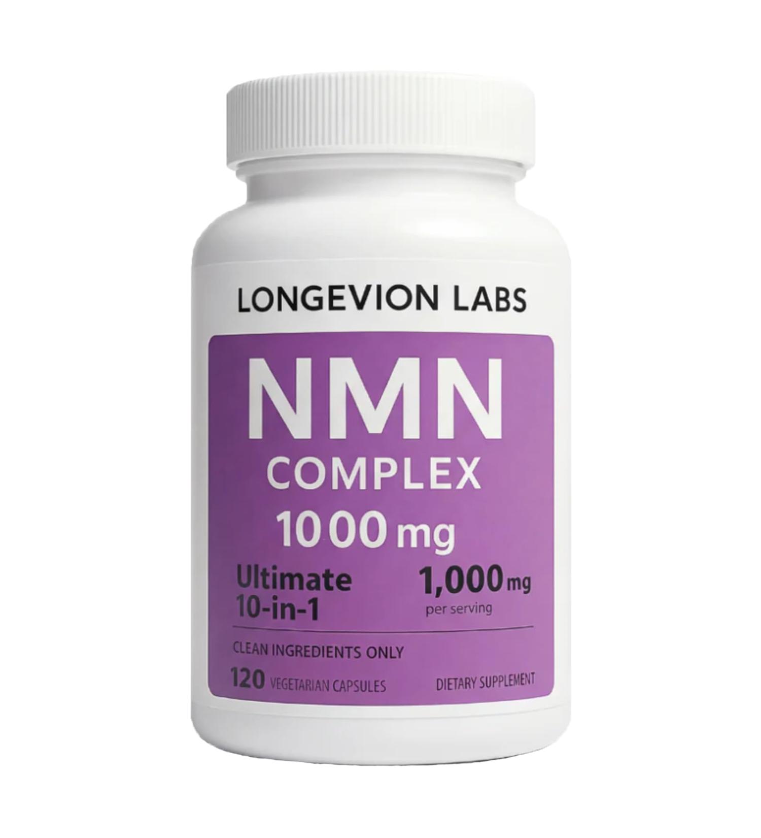 BOFEAFQ Longevion Labs NMN Complex 1 000mg Per Serving 10-in-1 NAD Supplement Supports Energy- 120 Capsules
